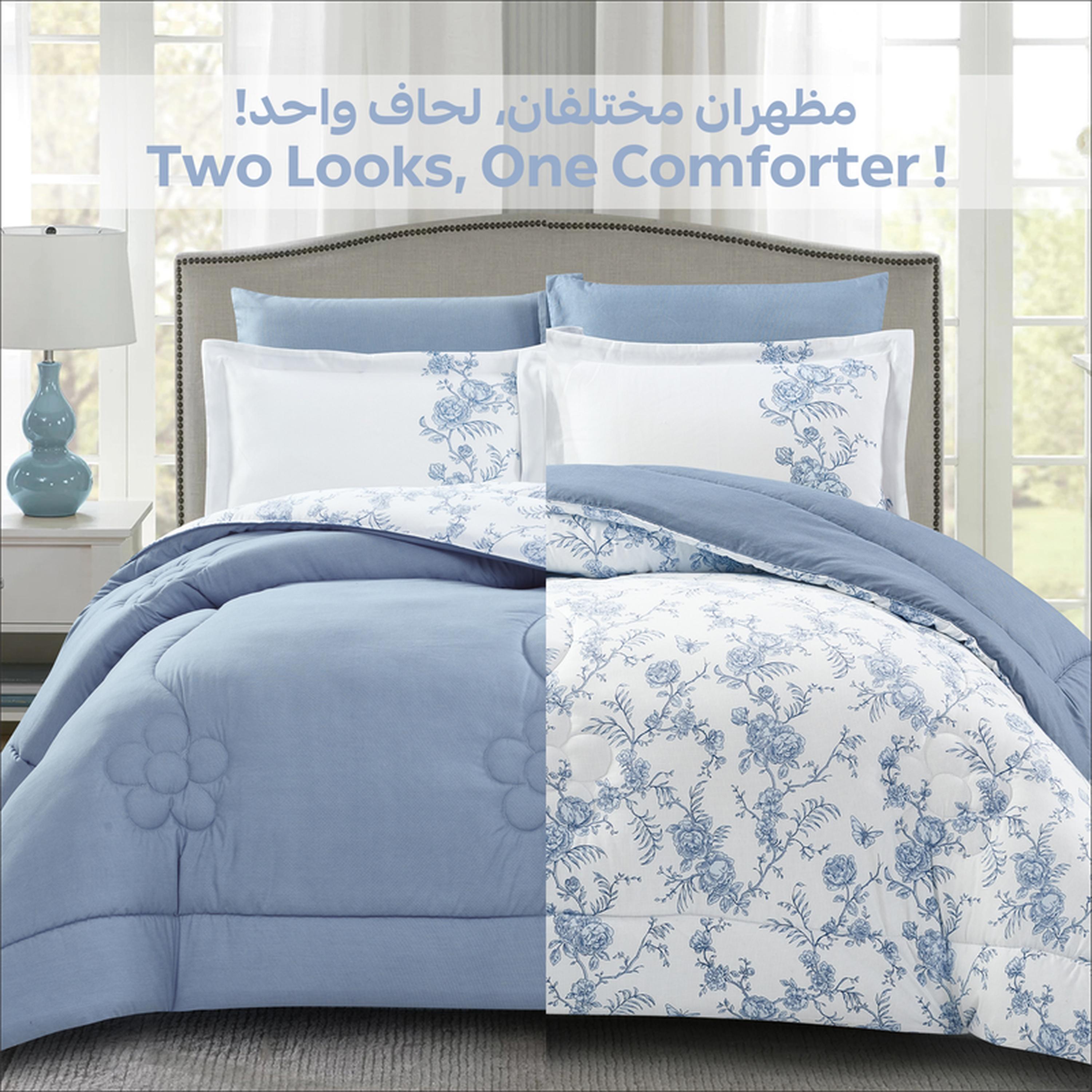 طقم لحاف وشرشف توين 4 قطع بطبعات من دونتيلا - 170x230 سم-household-bedding-comfortersandbedspreads-comforters-image-11