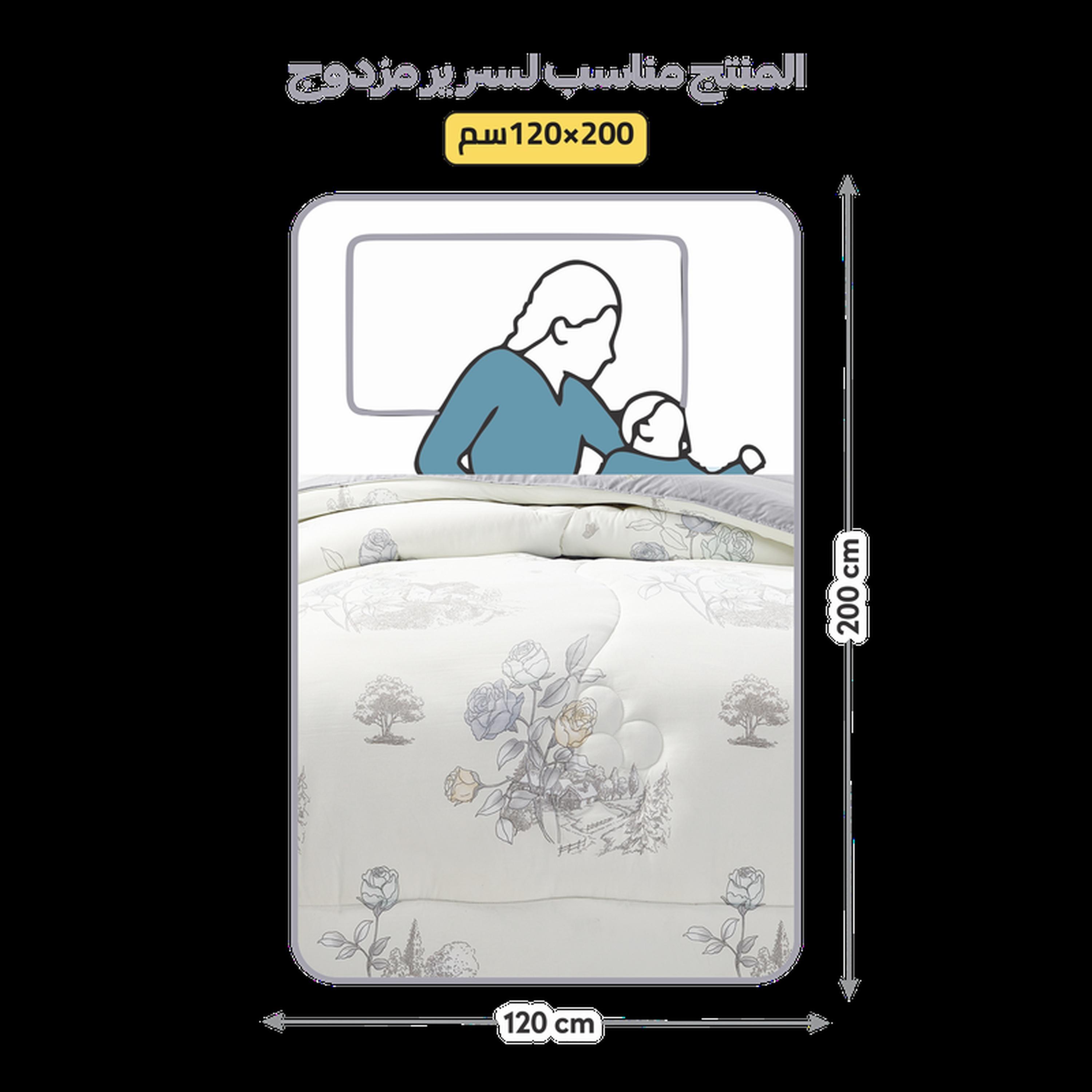 طقم لحاف وشرشف توين 4 قطع بطبعات من دونتيلا - 170x230 سم-household-bedding-comfortersandbedspreads-comforters-image-26
