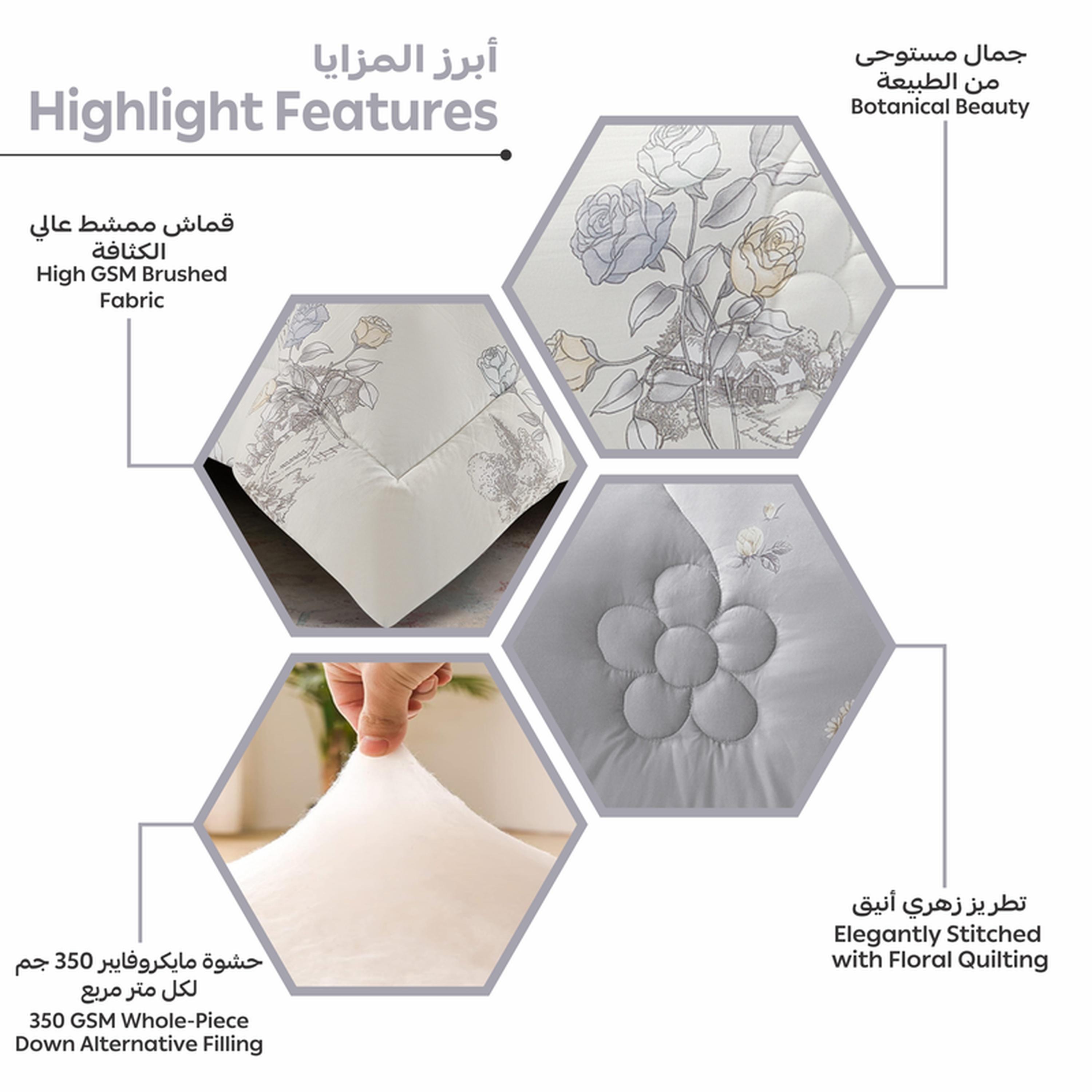 طقم لحاف وشرشف توين 4 قطع بطبعات من دونتيلا - 170x230 سم-household-bedding-comfortersandbedspreads-comforters-image-28