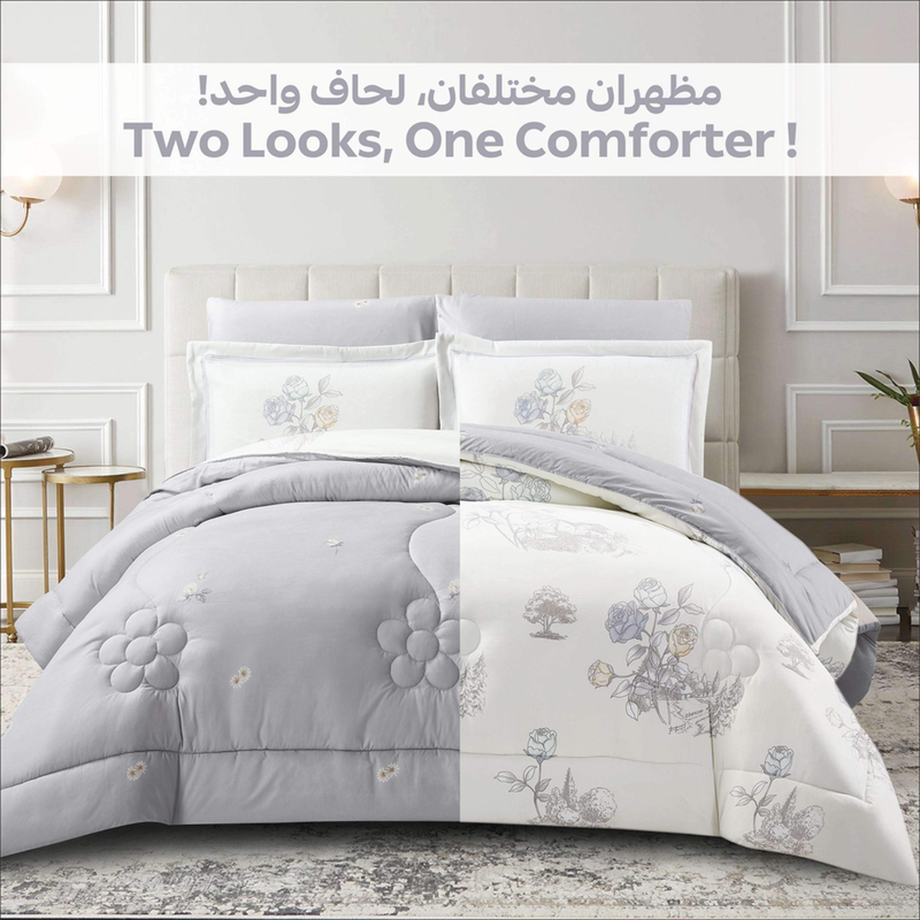 طقم لحاف وشرشف توين 4 قطع بطبعات من دونتيلا - 170x230 سم-household-bedding-comfortersandbedspreads-comforters-image-29