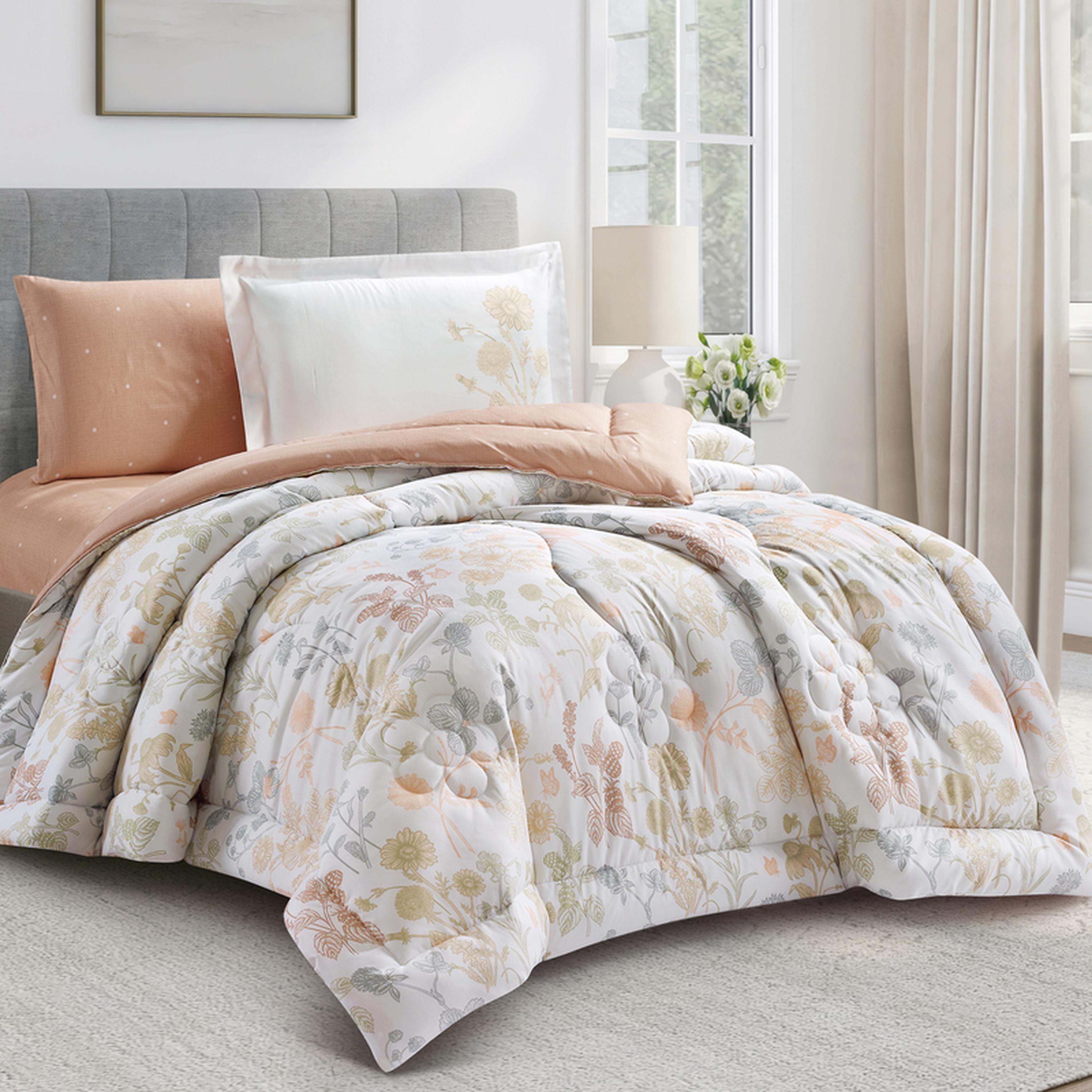 طقم لحاف كينج مربعات 6 قطع من دونتيلا - 240×260 سم-household-bedding-comfortersandbedspreads-comforters-image-36