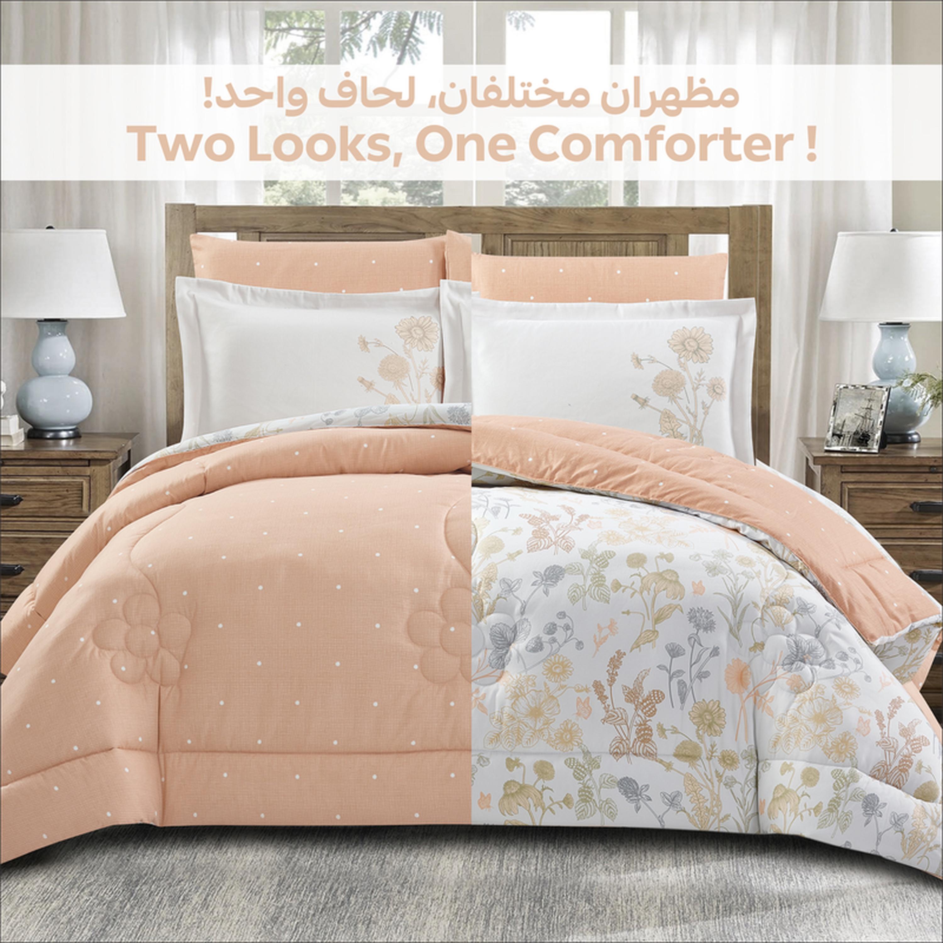 طقم لحاف كينج مربعات 6 قطع من دونتيلا - 240×260 سم-household-bedding-comfortersandbedspreads-comforters-image-40