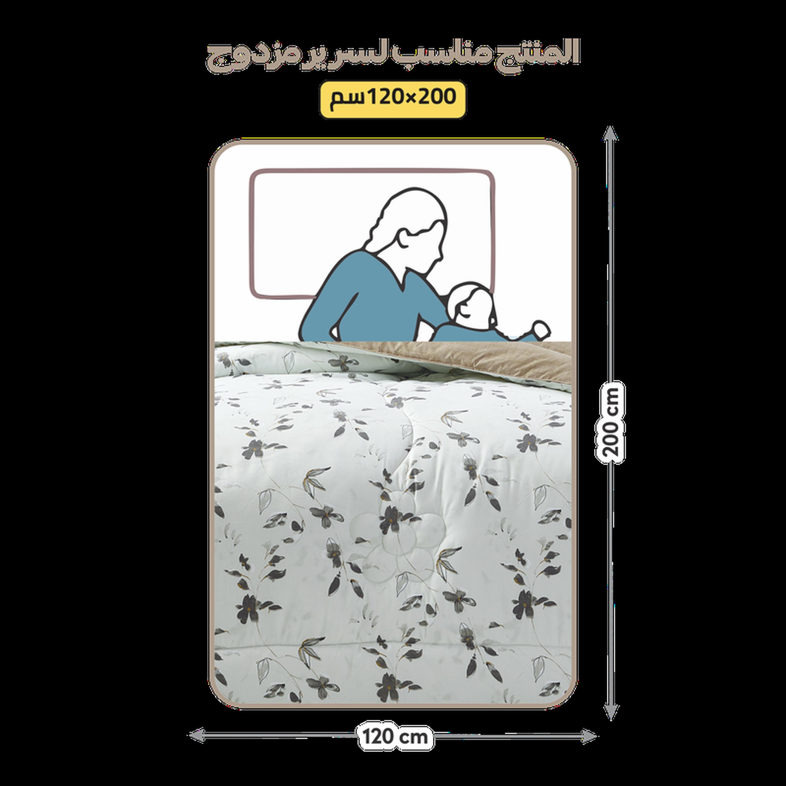 طقم لحاف وشرشف توين 4 قطع بطبعات من دونتيلا - 170x230 سم-household-bedding-comfortersandbedspreads-comforters-image-20