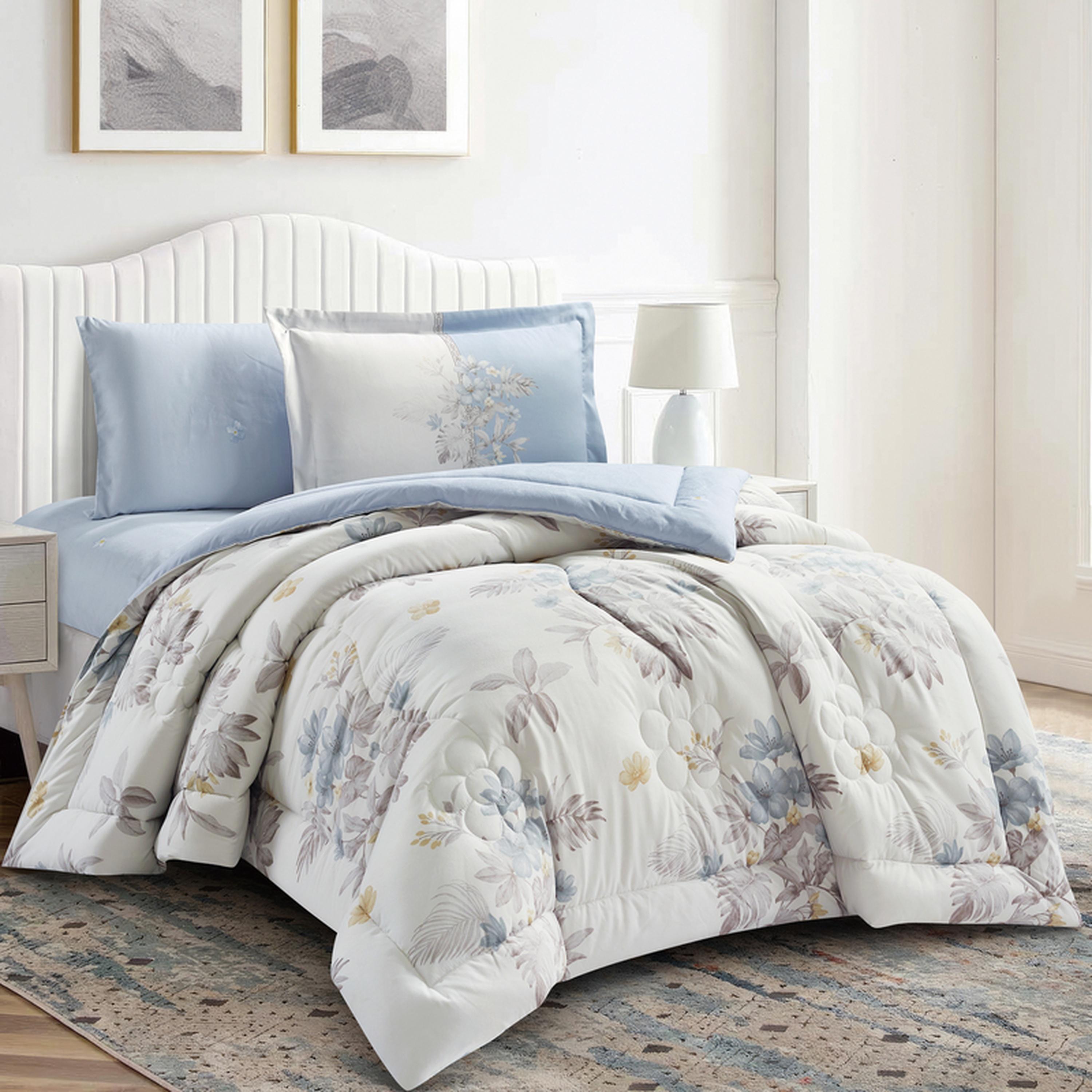 طقم لحاف وشرشف توين 4 قطع بطبعات من دونتيلا - 170x230 سم-household-bedding-comfortersandbedspreads-comforters-image-13