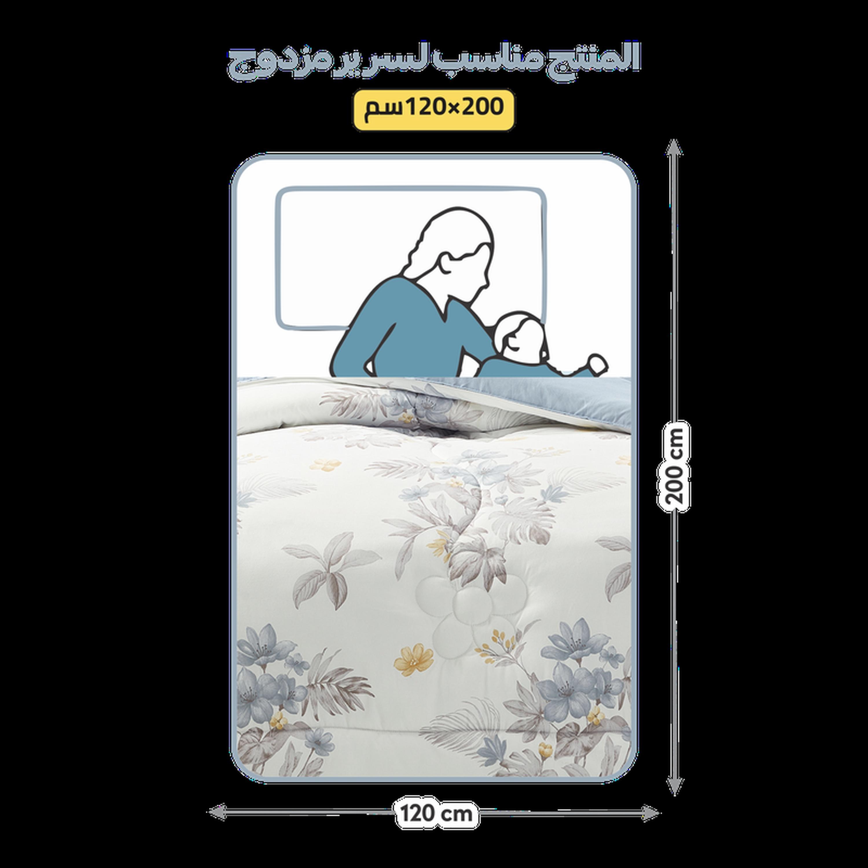 طقم لحاف وشرشف توين 4 قطع بطبعات من دونتيلا - 170x230 سم-household-bedding-comfortersandbedspreads-comforters-image-14