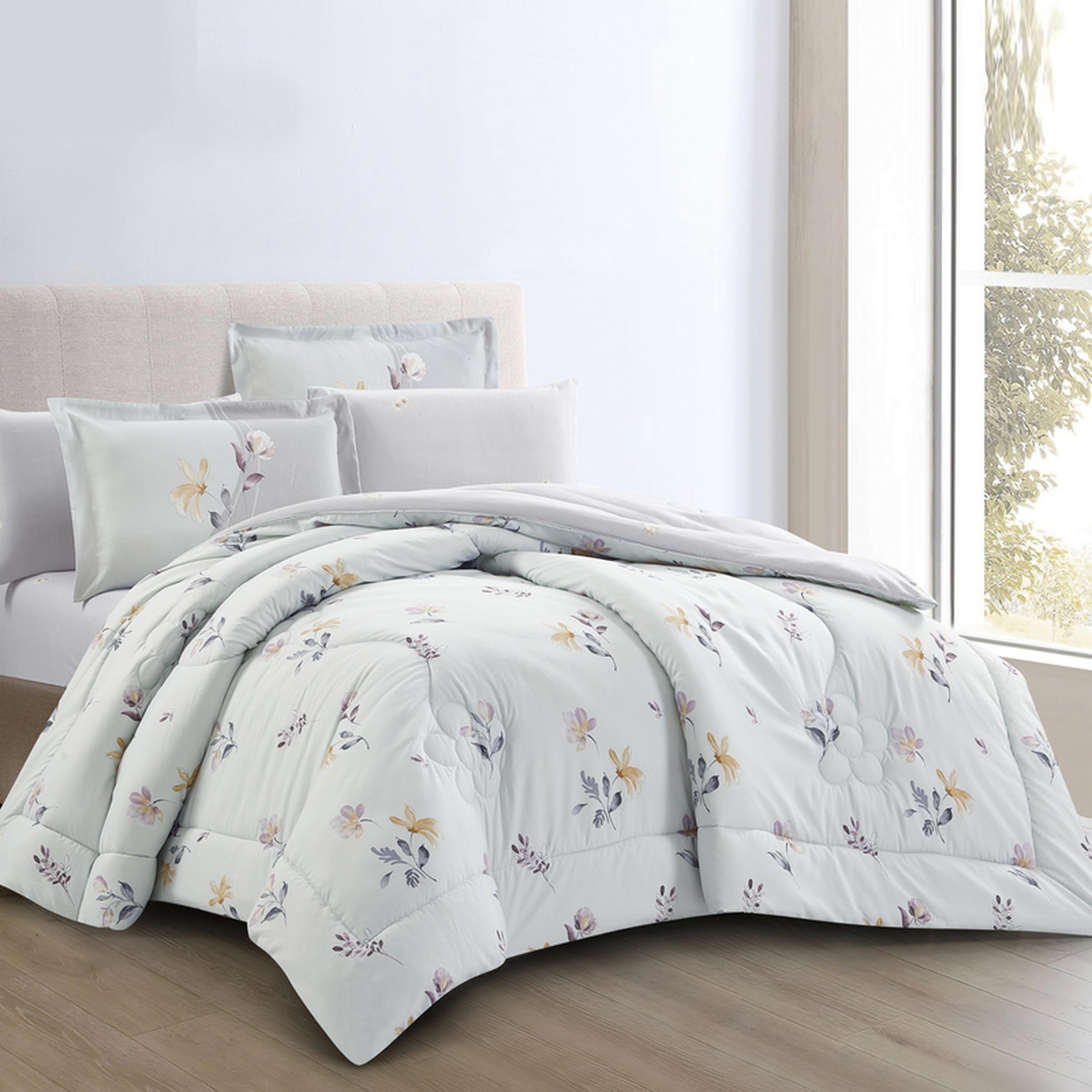 طقم لحاف وشرشف كينج بطبعات 6 قطع من دونتيلا - 240×260 سم-household-bedding-comfortersandbedspreads-bedinabag-image-2