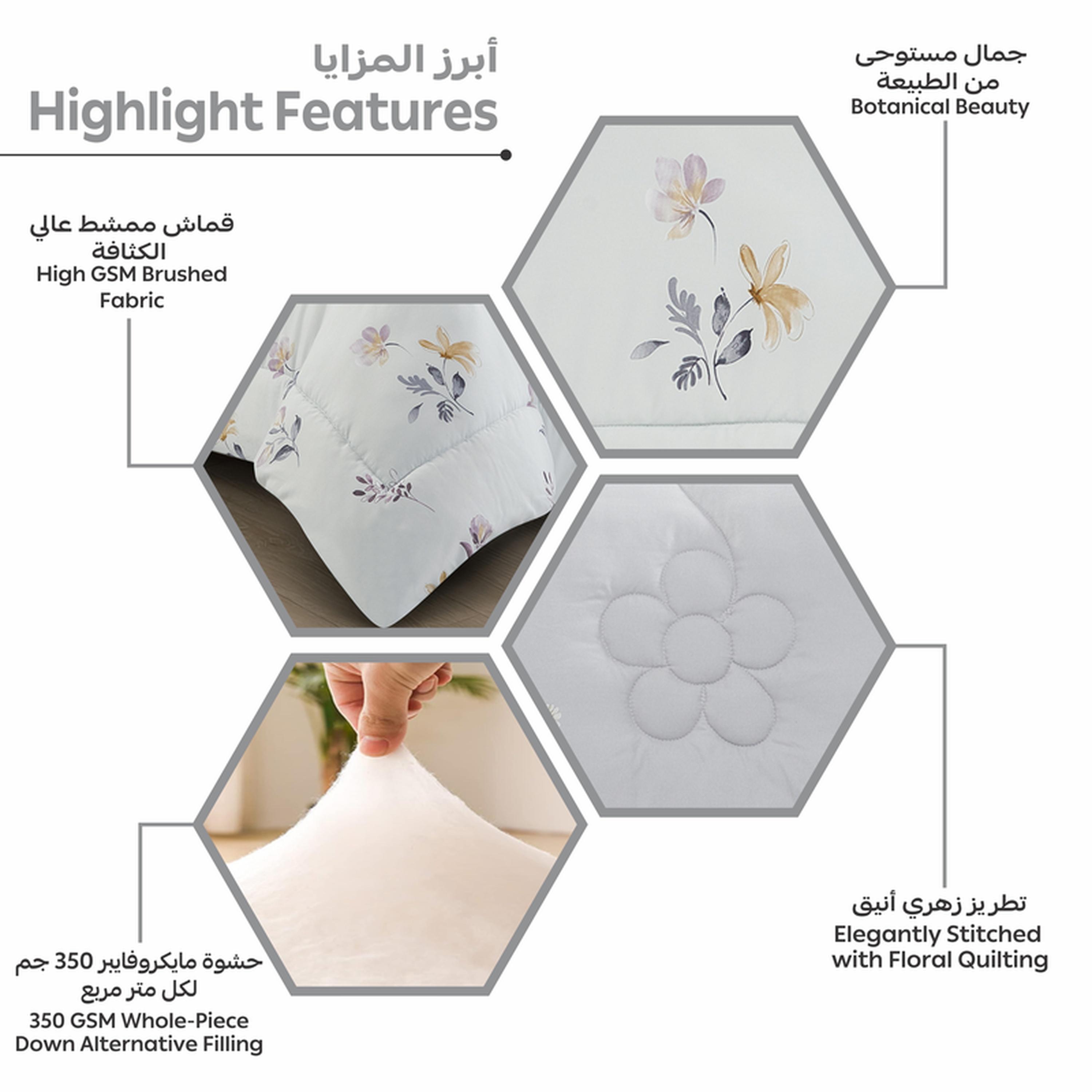 طقم لحاف وشرشف كينج بطبعات 6 قطع من دونتيلا - 240×260 سم-household-bedding-comfortersandbedspreads-bedinabag-image-5