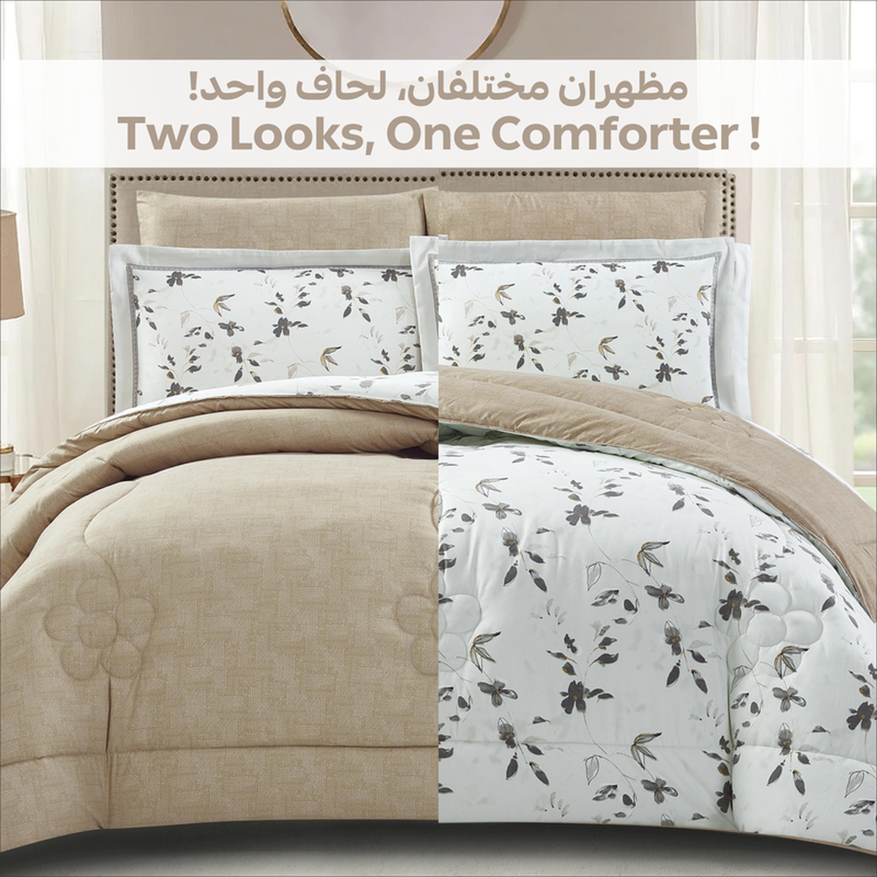 طقم لحاف كينج مربعات 6 قطع من دونتيلا - 240×260 سم-household-bedding-comfortersandbedspreads-comforters-image-20