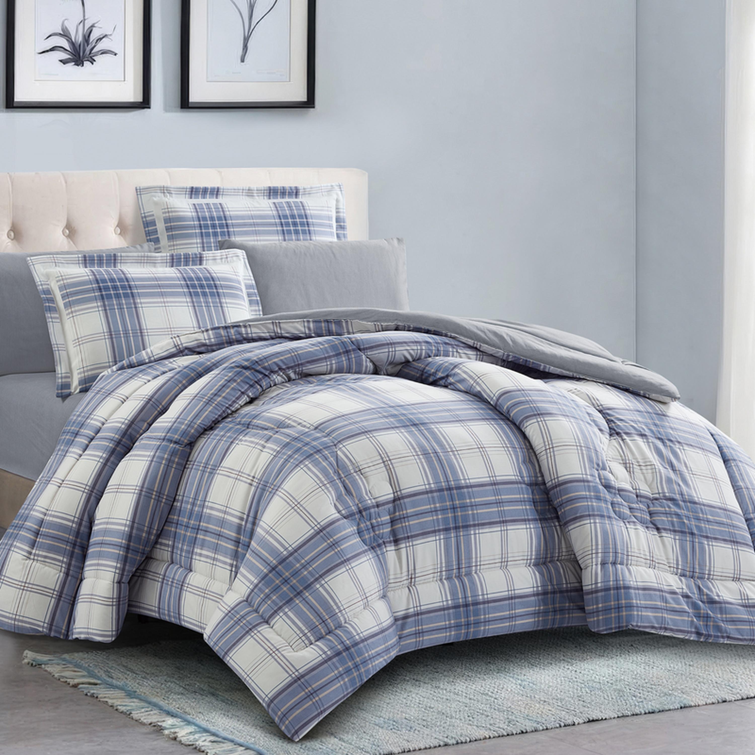 Checked 6-Piece King Comforter Set - 240x260 cms-household-bedding-comfortersandbedspreads-comforters-image-2