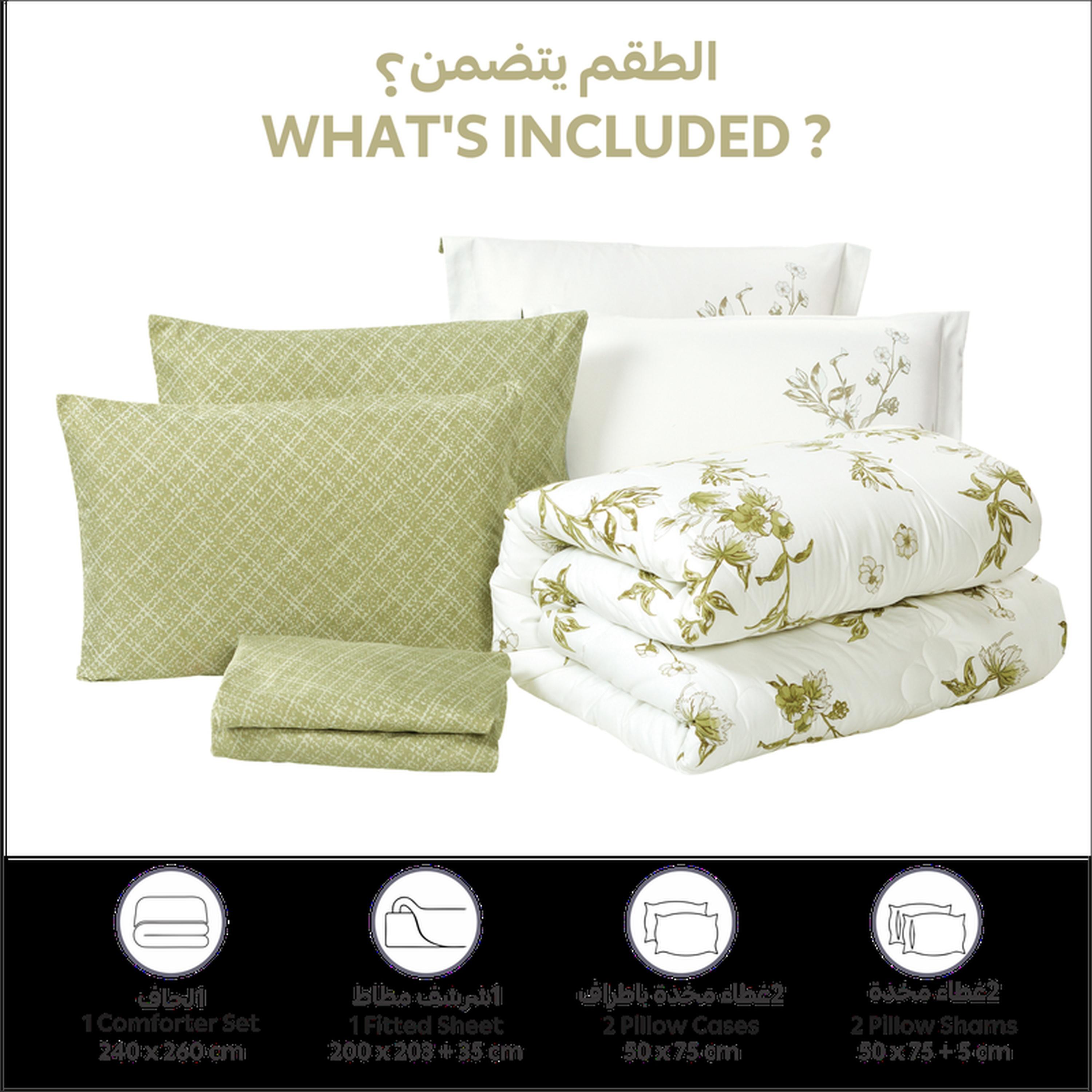 طقم لحاف كينج مربعات 6 قطع من دونتيلا - 240×260 سم-household-bedding-comfortersandbedspreads-comforters-image-11