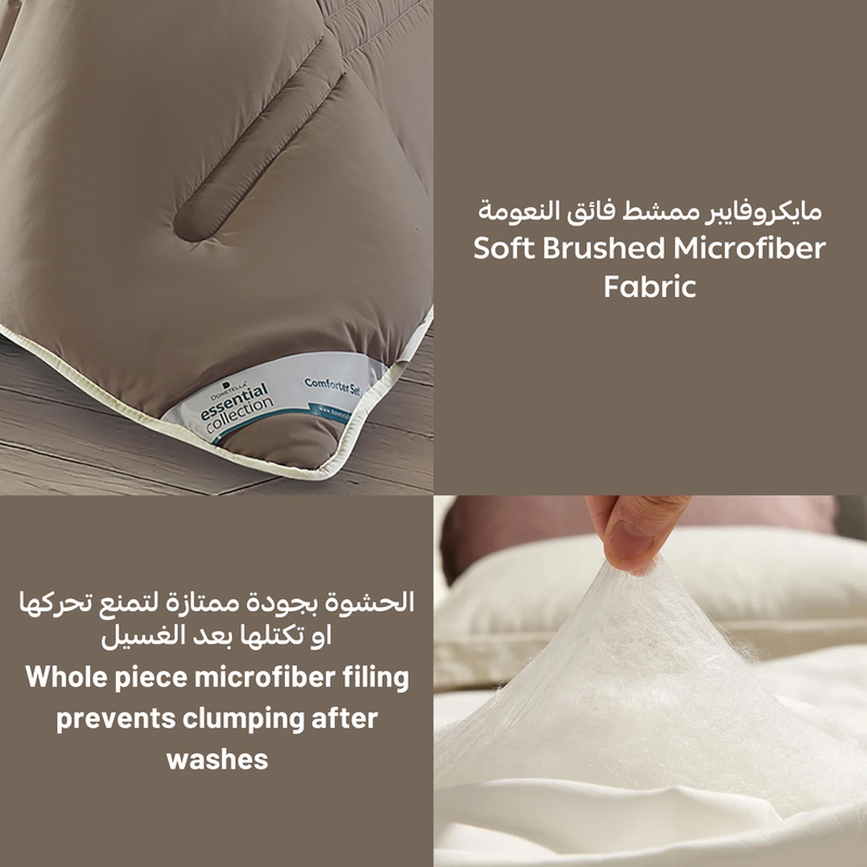طقم لحاف كينج 3 قطع بطبعات رقمية من دونتيلا - 240x260 سم-household-bedding-comfortersandbedspreads-comforters-image-4