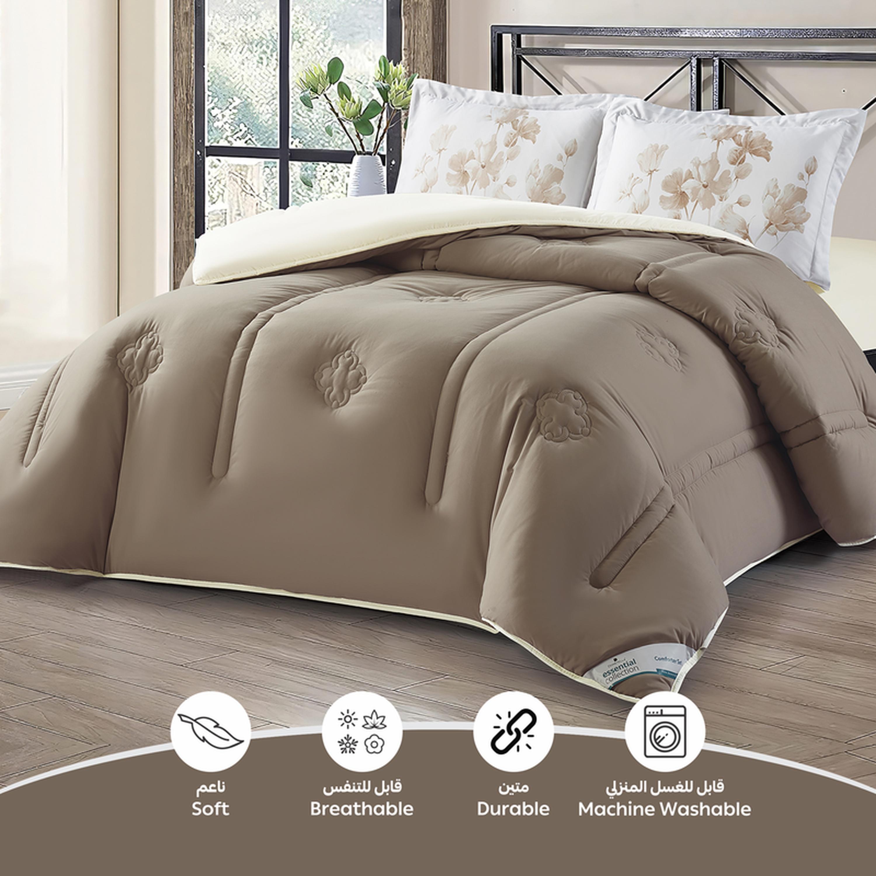طقم لحاف كينج 3 قطع بطبعات رقمية من دونتيلا - 240x260 سم-household-bedding-comfortersandbedspreads-comforters-image-5
