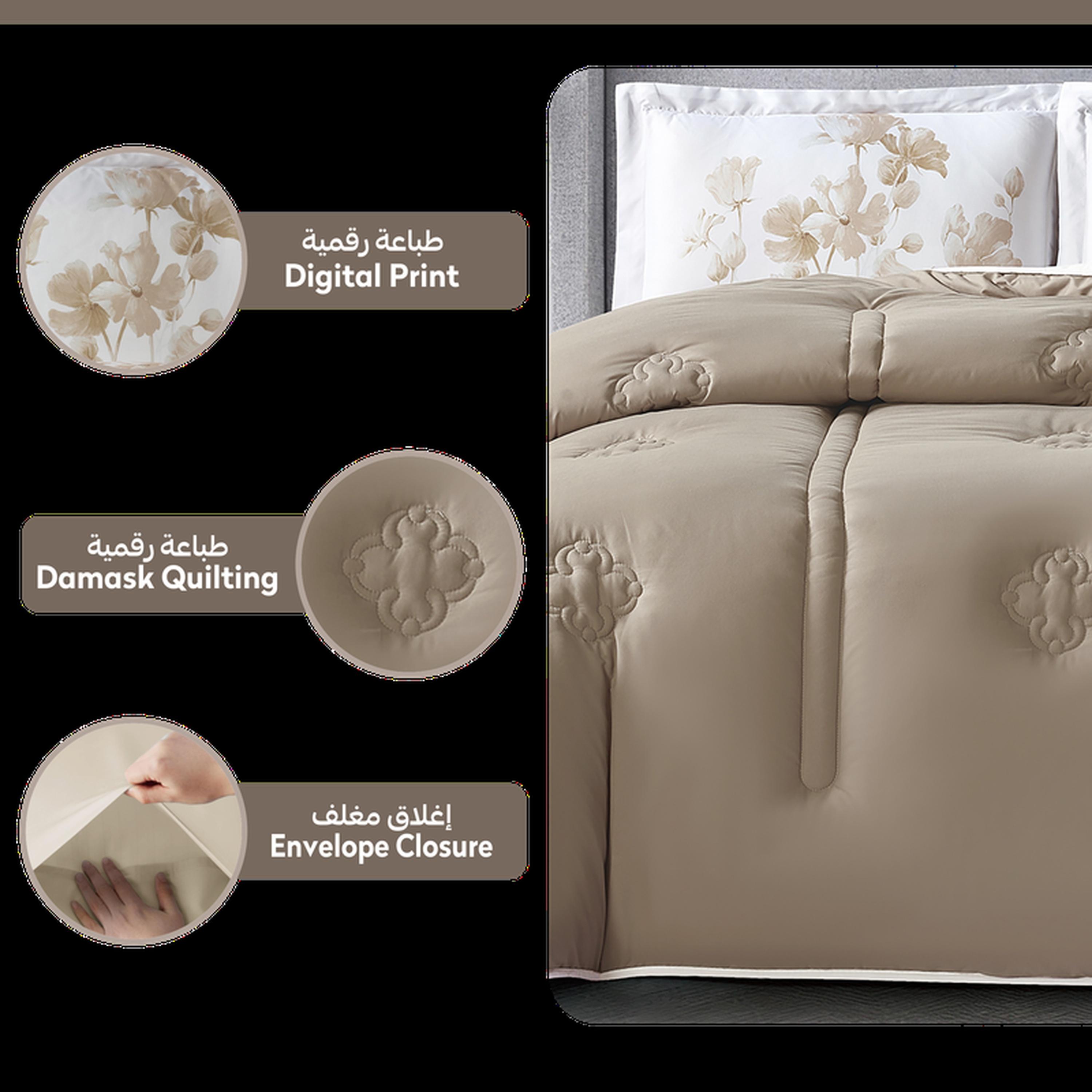 طقم لحاف كينج 3 قطع بطبعات رقمية من دونتيلا - 240x260 سم-household-bedding-comfortersandbedspreads-comforters-image-6