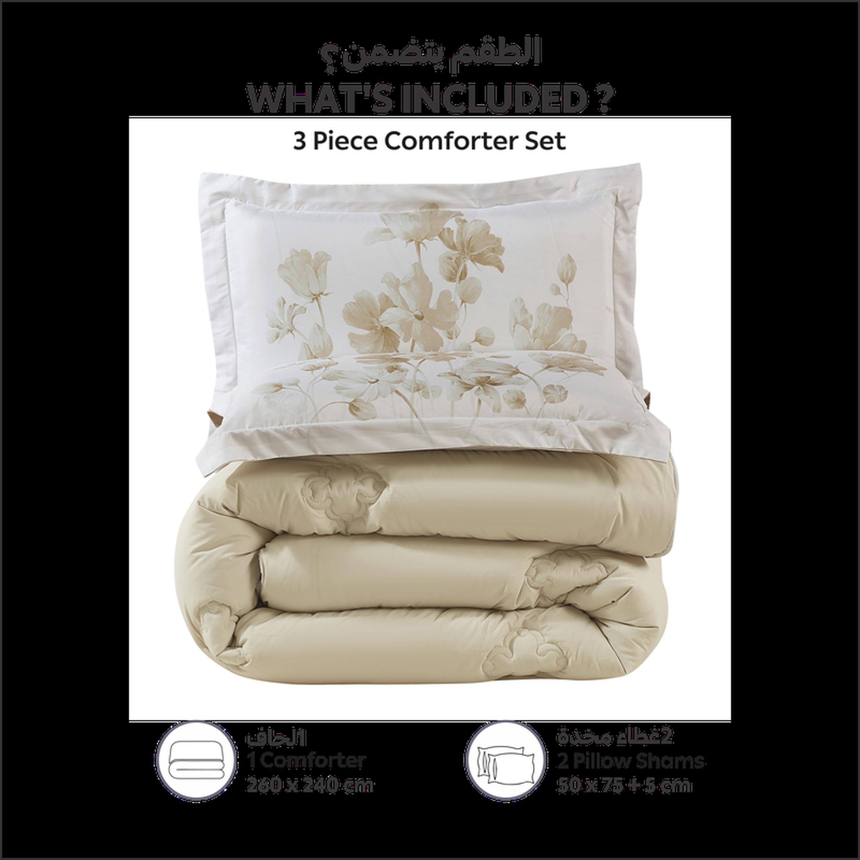 Digital Printed 3-Piece King Comforter Set - 240x260 cm-household-bedding-comfortersandbedspreads-comforters-image-3