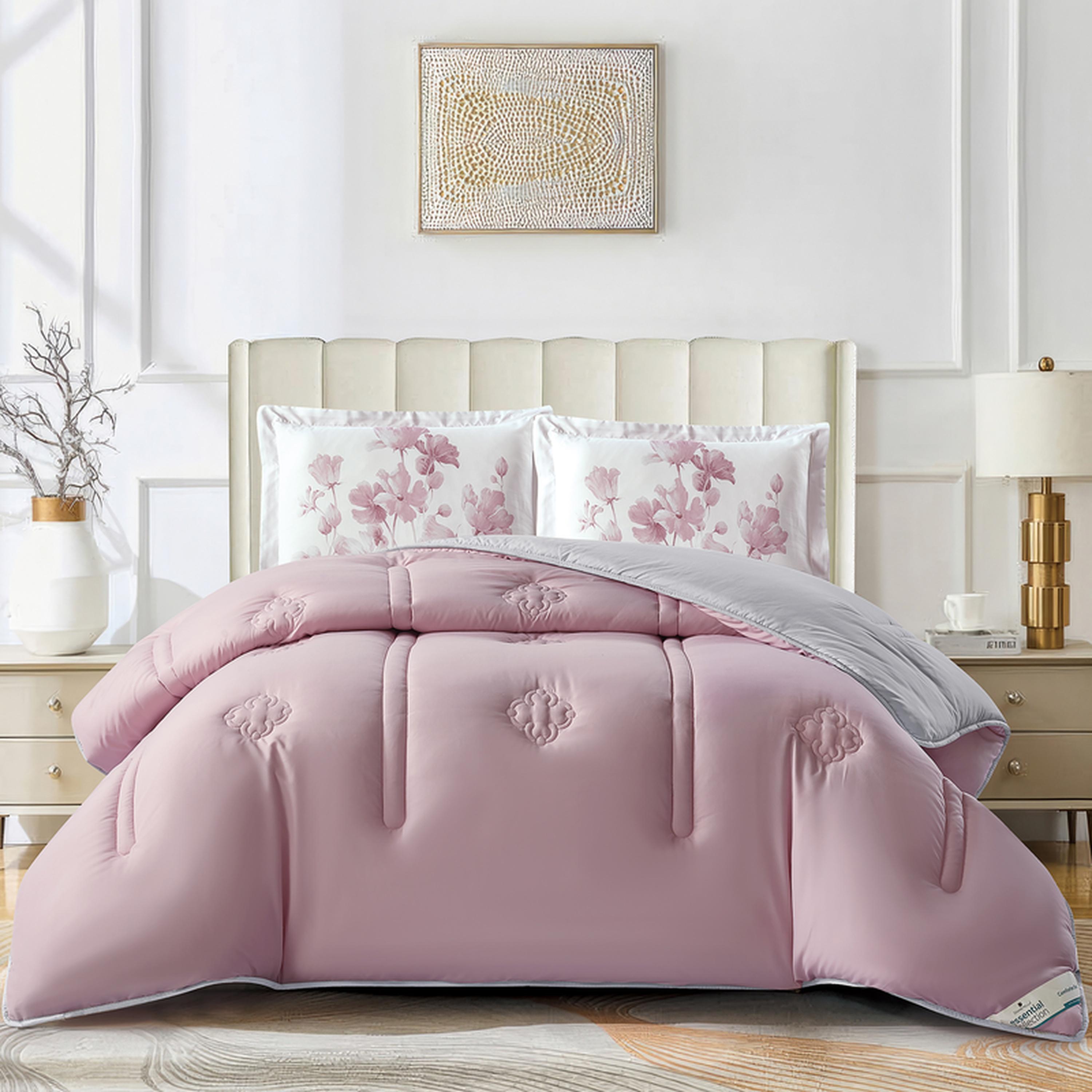 طقم لحاف كينج 3 قطع بطبعات رقمية من دونتيلا - 240x260 سم-household-bedding-comfortersandbedspreads-comforters-image-1