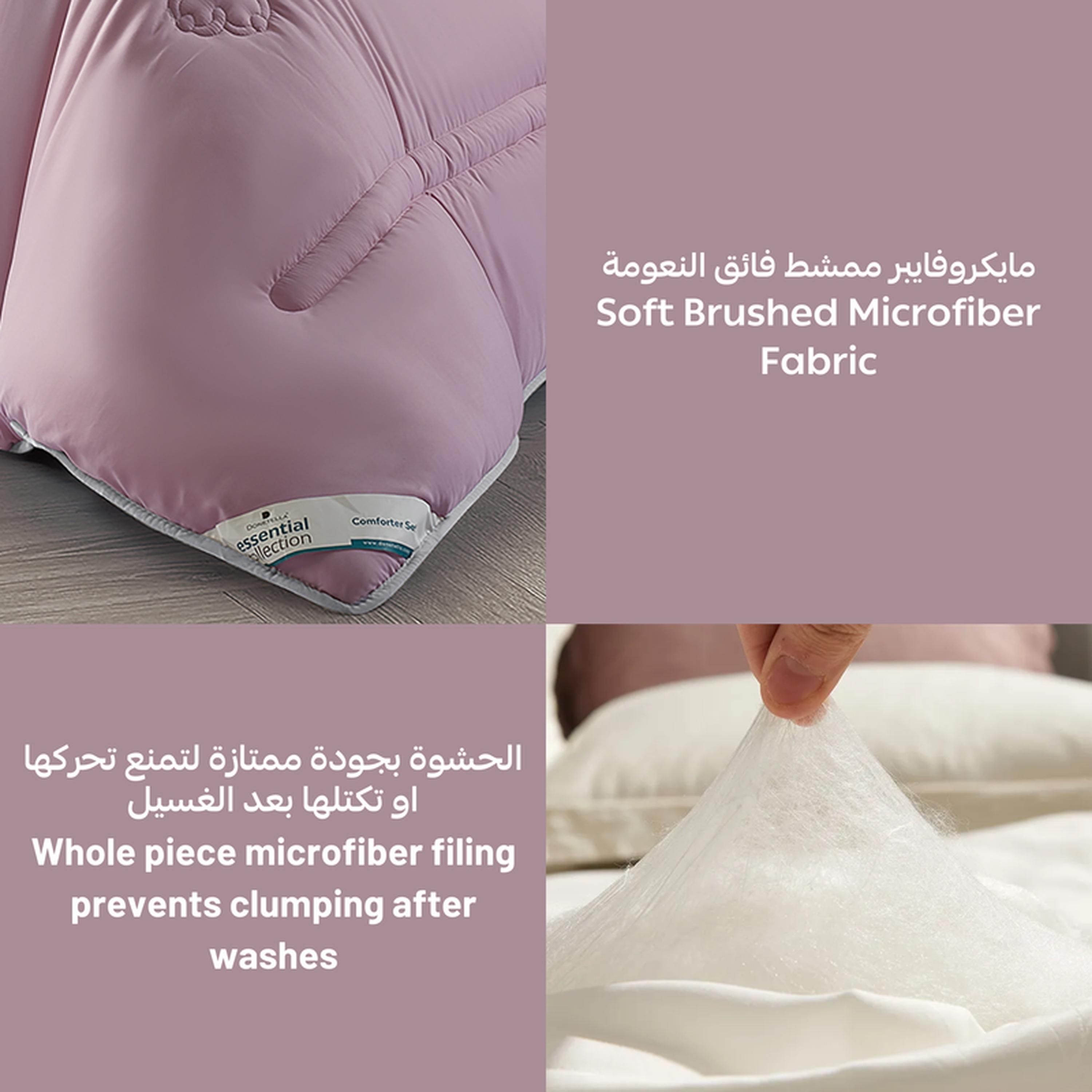 طقم لحاف كينج 3 قطع بطبعات رقمية من دونتيلا - 240x260 سم-household-bedding-comfortersandbedspreads-comforters-image-4