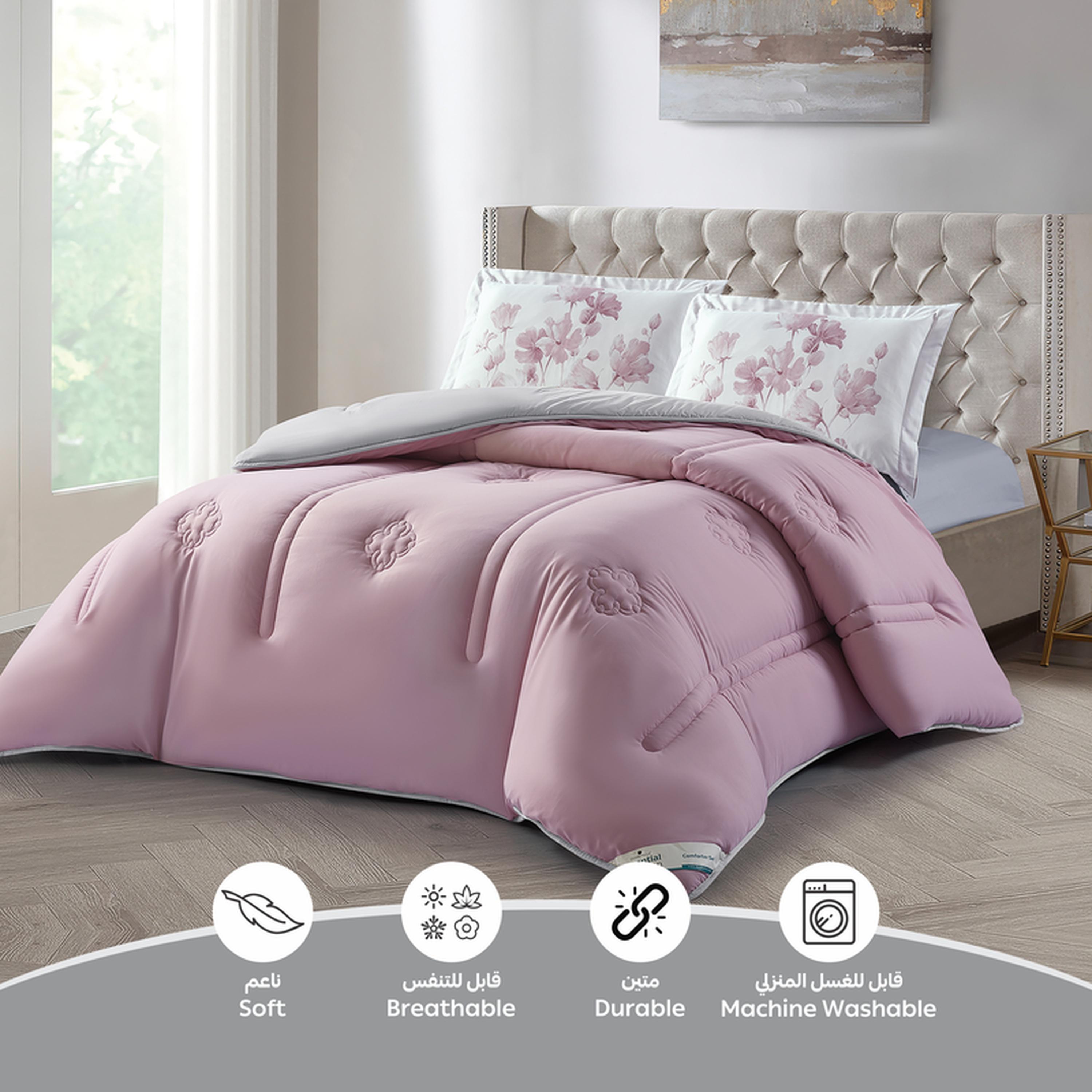طقم لحاف كينج 3 قطع بطبعات رقمية من دونتيلا - 240x260 سم-household-bedding-comfortersandbedspreads-comforters-image-5