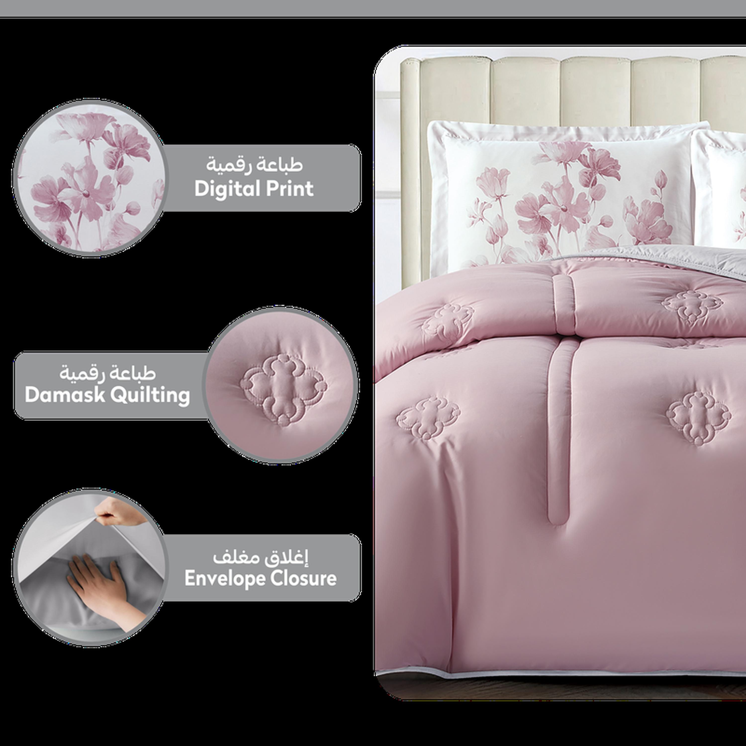 طقم لحاف كينج 3 قطع بطبعات رقمية من دونتيلا - 240x260 سم-household-bedding-comfortersandbedspreads-comforters-image-6