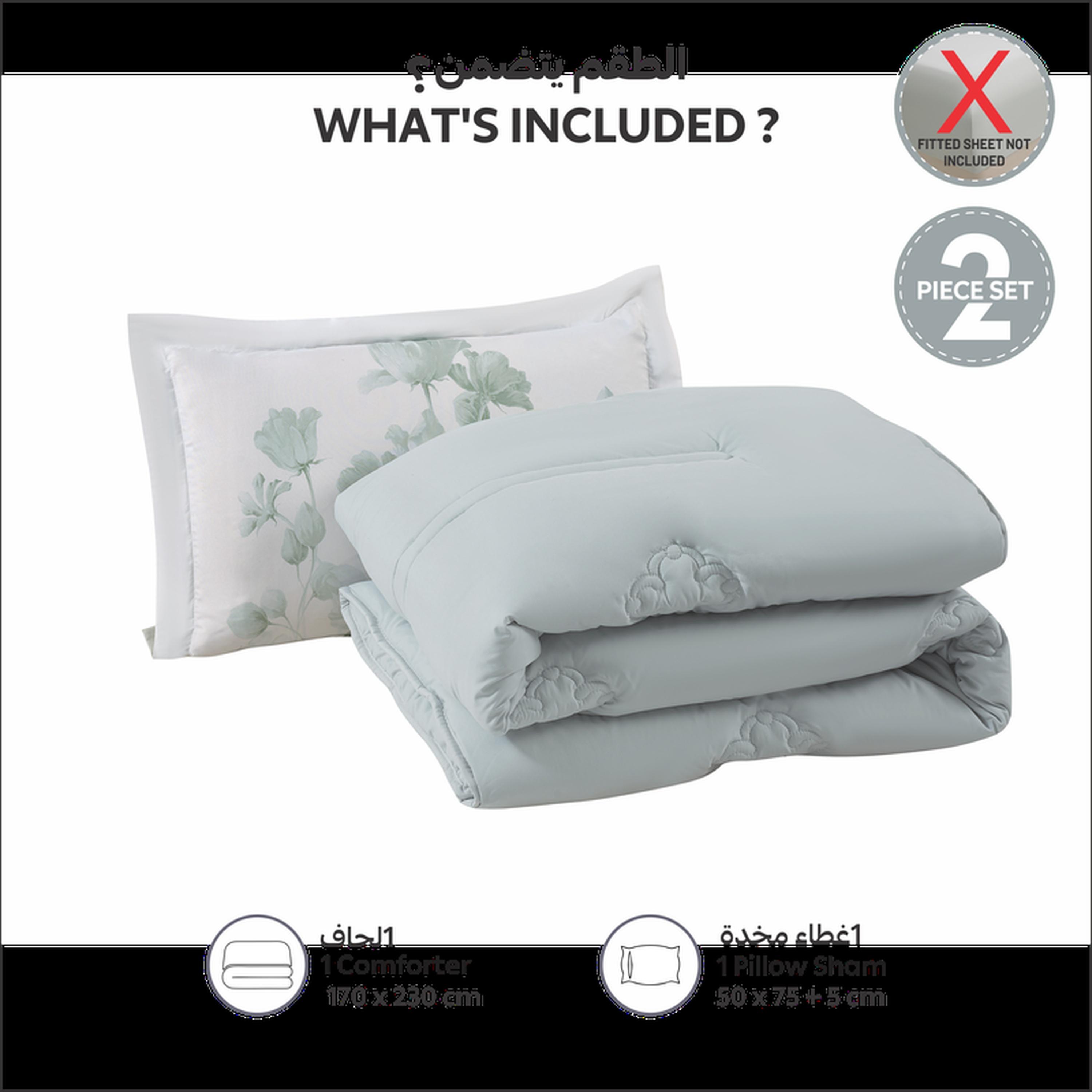 Printed 2-Piece Twin Comforter Set - 170x230 cms-household-bedding-comfortersandbedspreads-comforters-image-3