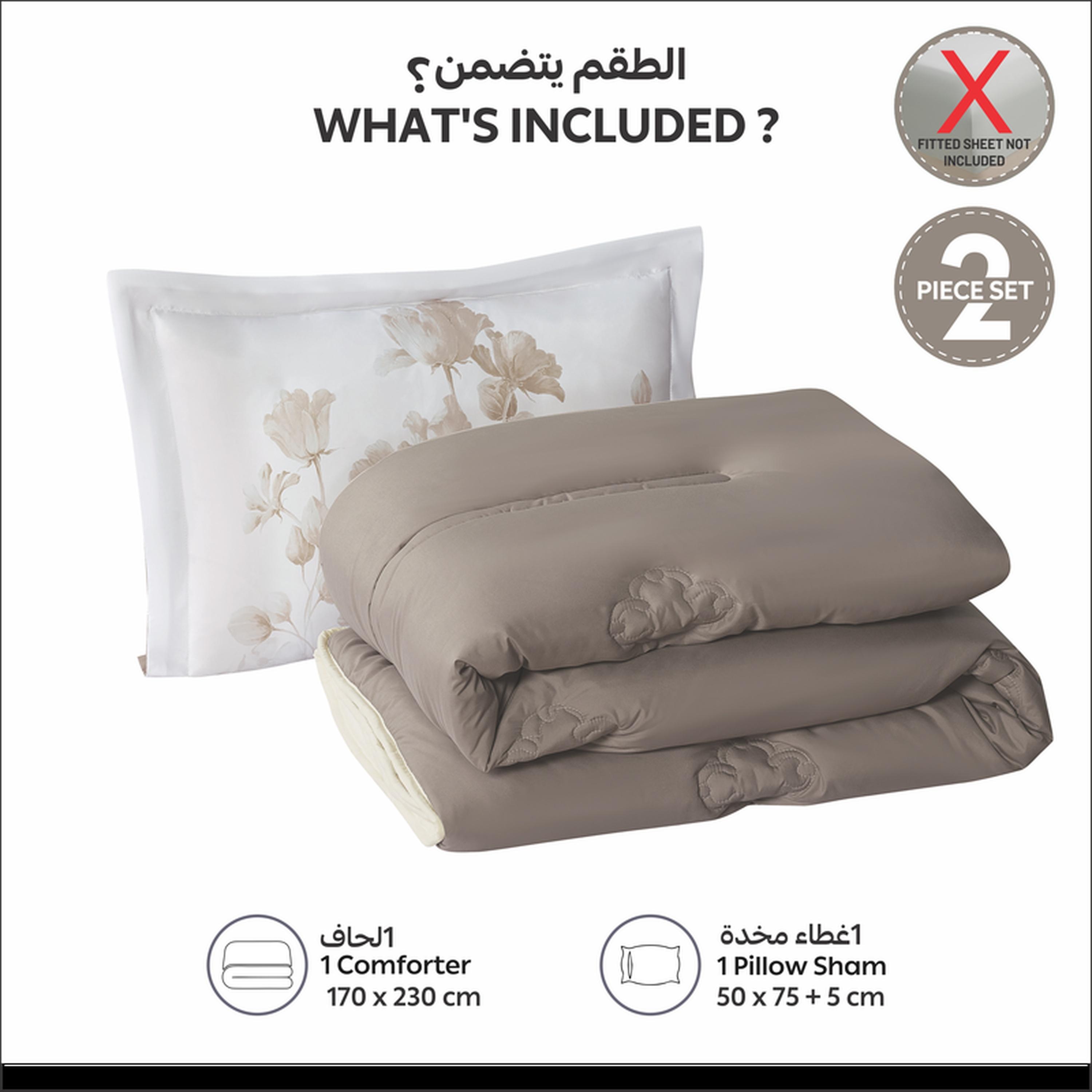 Printed 2-Piece Twin Comforter Set - 170x230 cms-household-bedding-comfortersandbedspreads-comforters-image-3