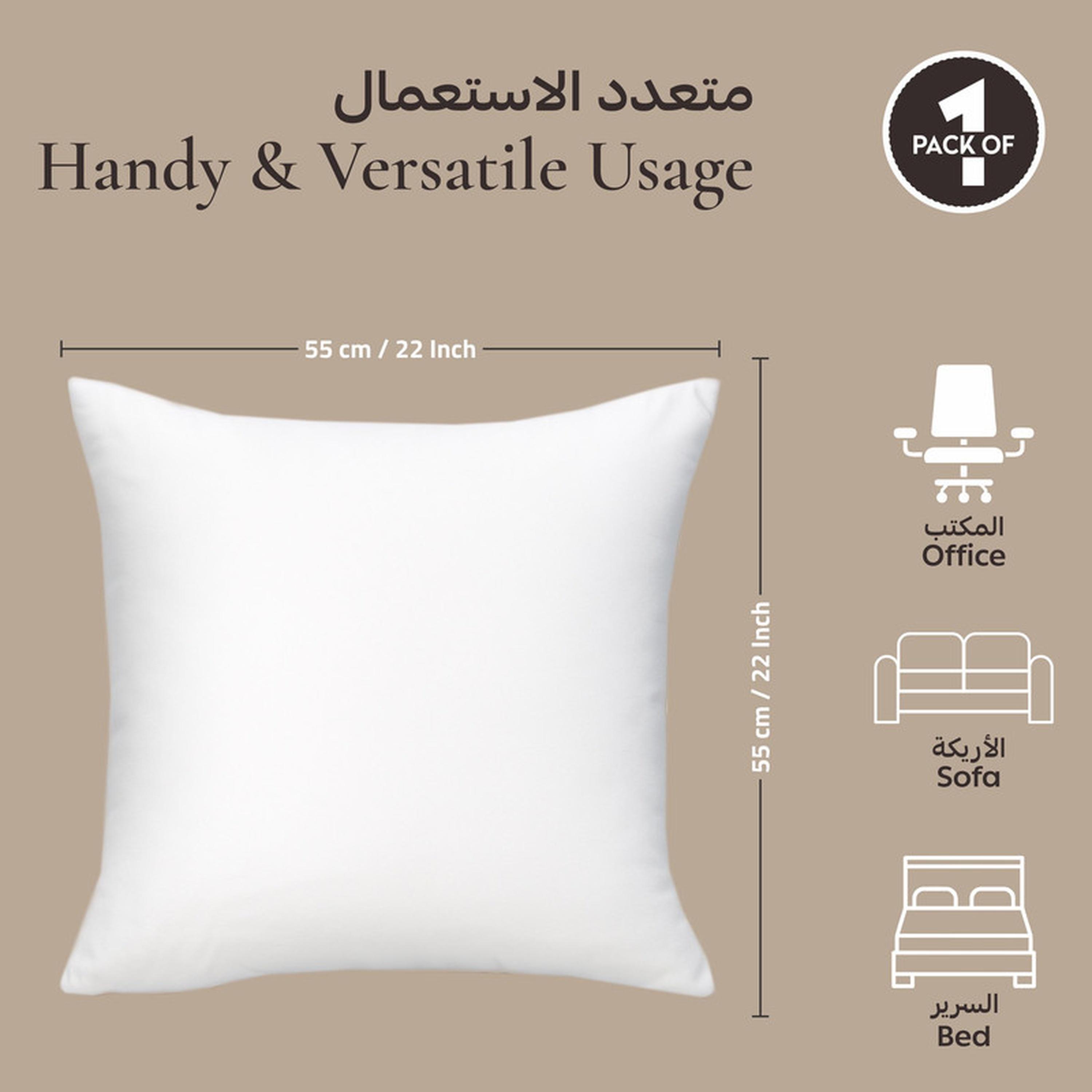 Down Alternative Filling Cushion - 55x55 cms-household-cushionsandthrows-filledcushions-cushioninserts-image-2