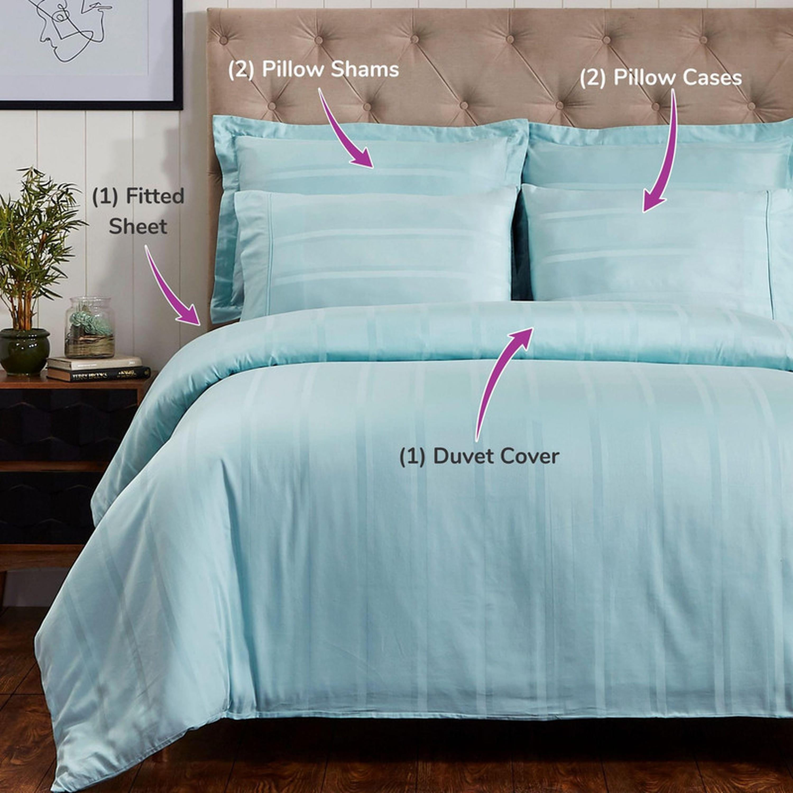 Striped 6-Piece King Duvet Set - 240x260 cms-household-bedding-duvetandcovers-duvetcovers-image-3