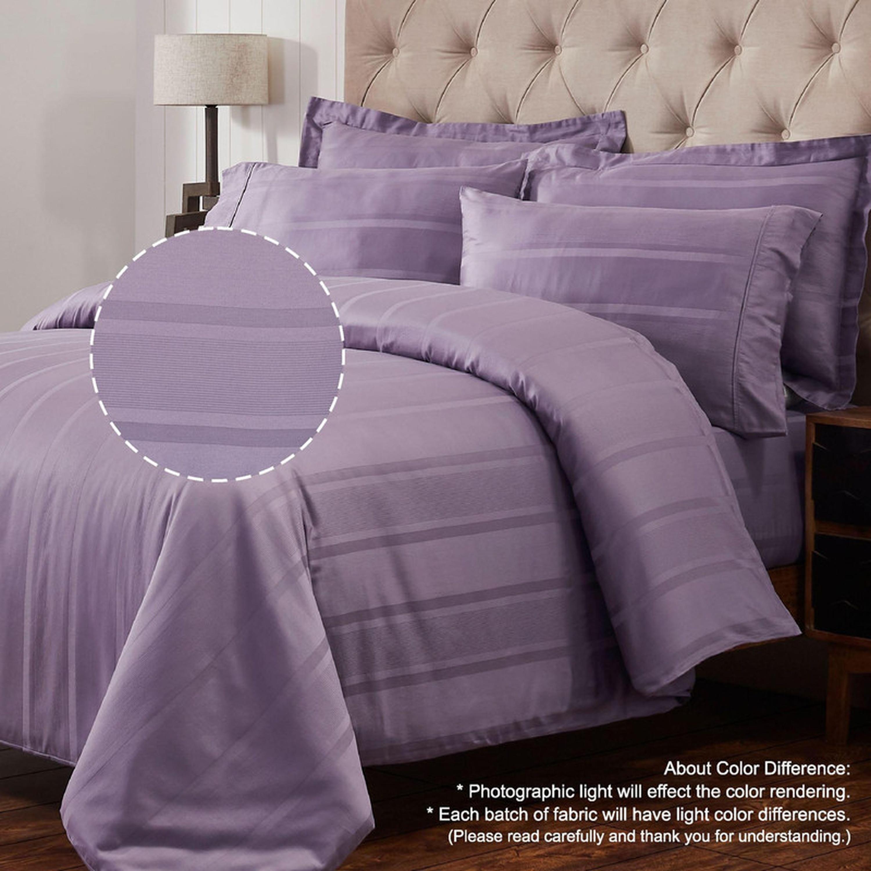 طقم لحاف كينج مخطط 6 قطع من دونتيلا - 240×260 سم-household-bedding-duvetandcovers-duvetcovers-image-17