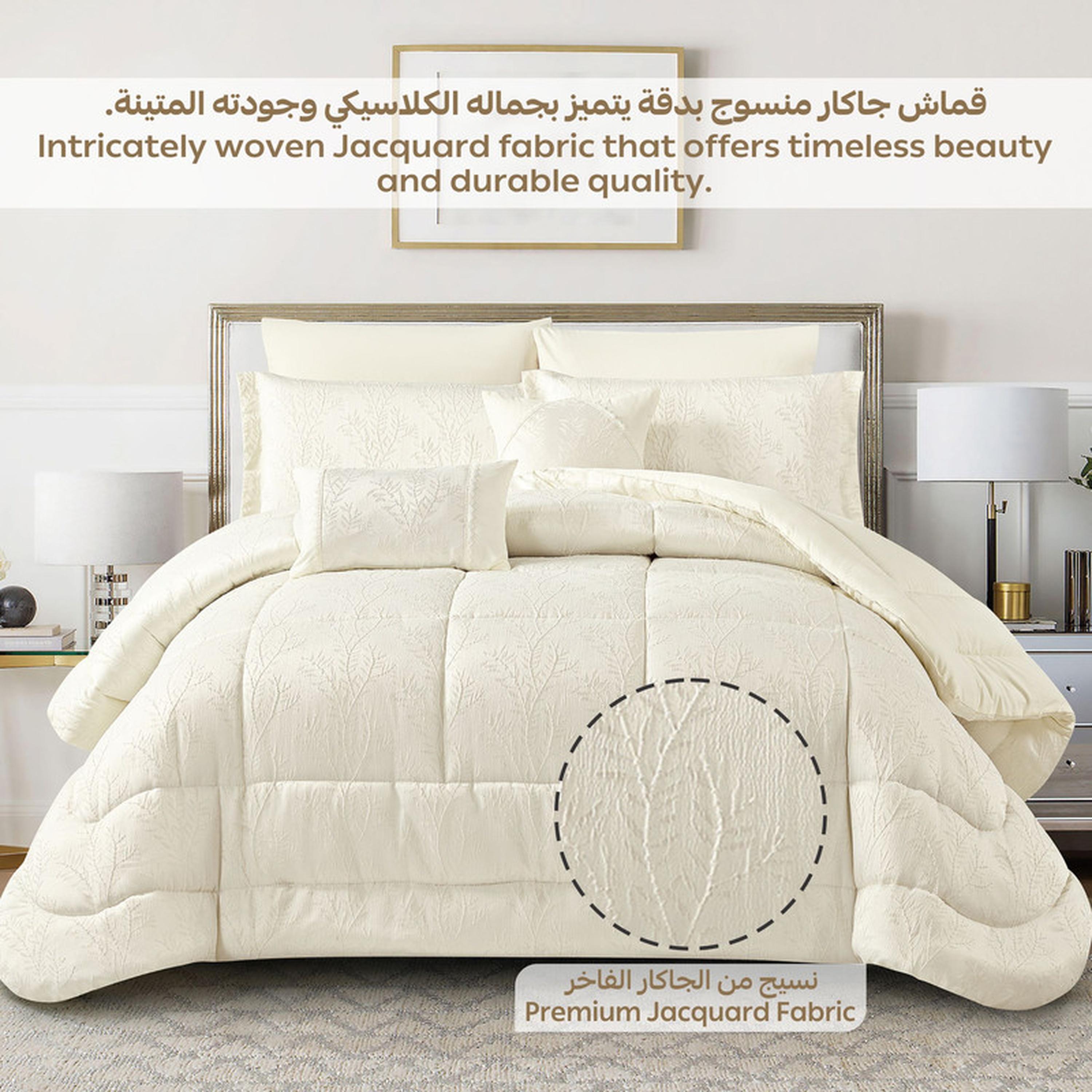 طقم لحاف بطبعات 8 قطع كينج من دونيتيلا - 260×240 سم-household-bedding-comfortersandbedspreads-comforters-image-75