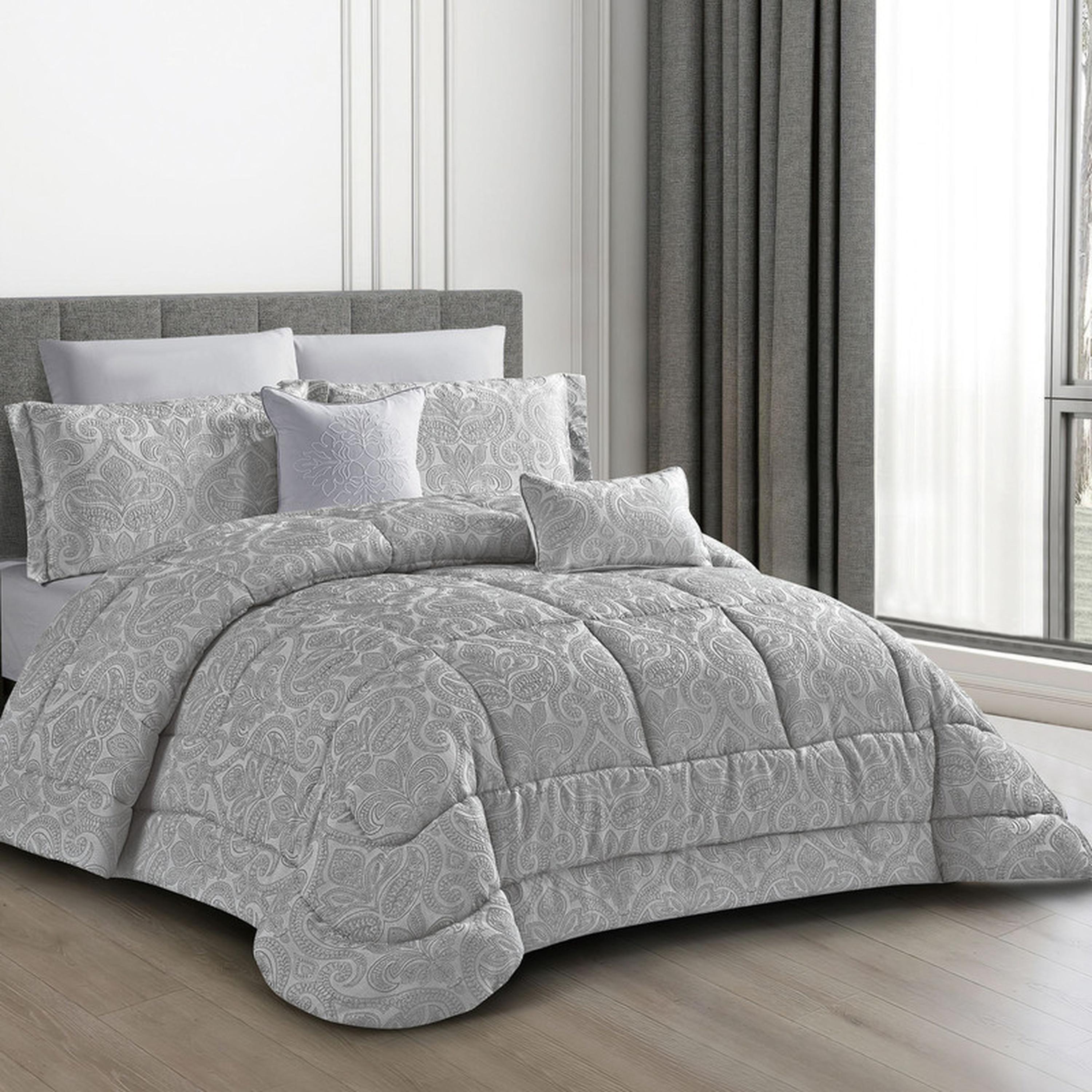 طقم لحاف بطبعات 8 قطع كينج من دونيتيلا - 260×240 سم-household-bedding-comfortersandbedspreads-comforters-image-79