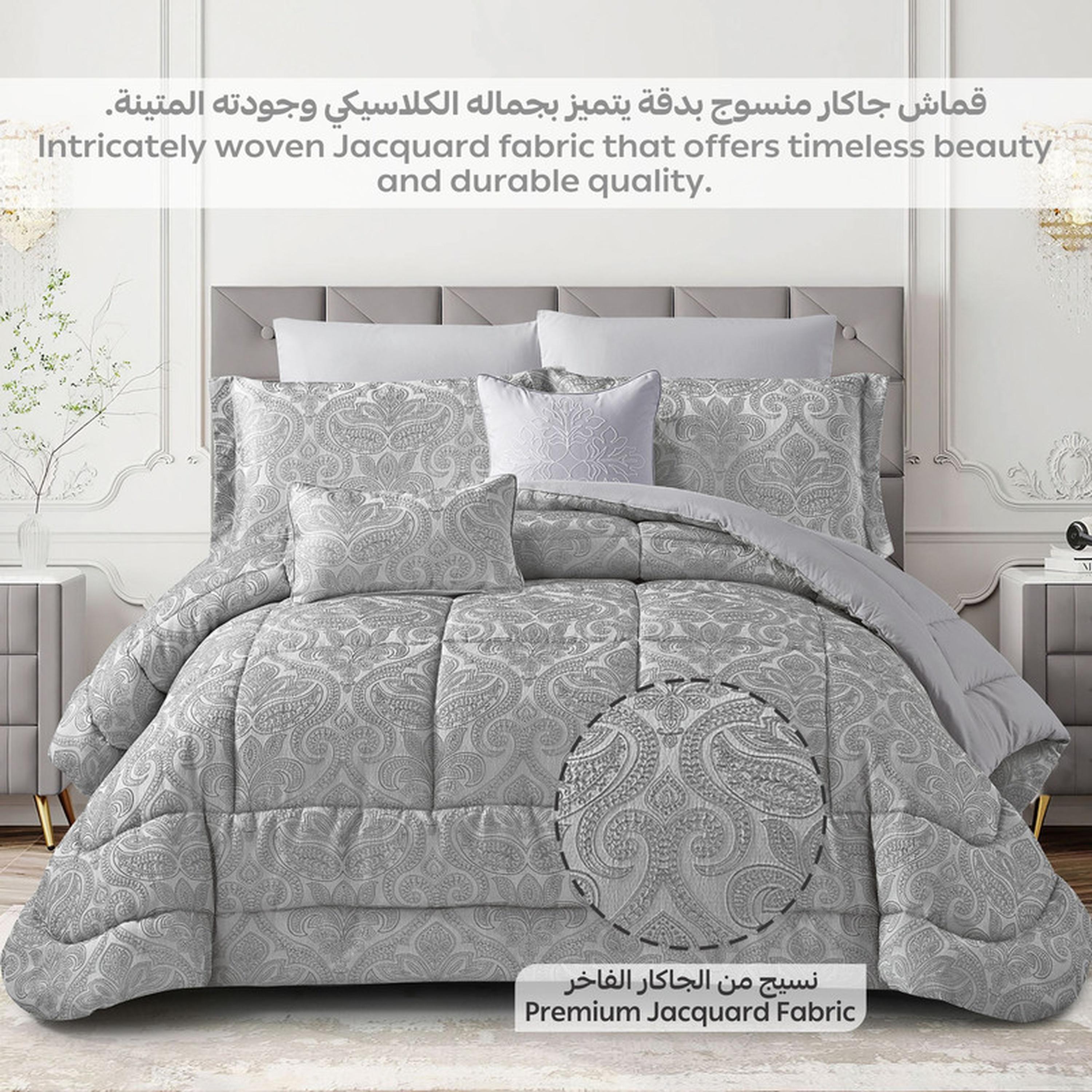 طقم لحاف بطبعات 8 قطع كينج من دونيتيلا - 260×240 سم-household-bedding-comfortersandbedspreads-comforters-image-82