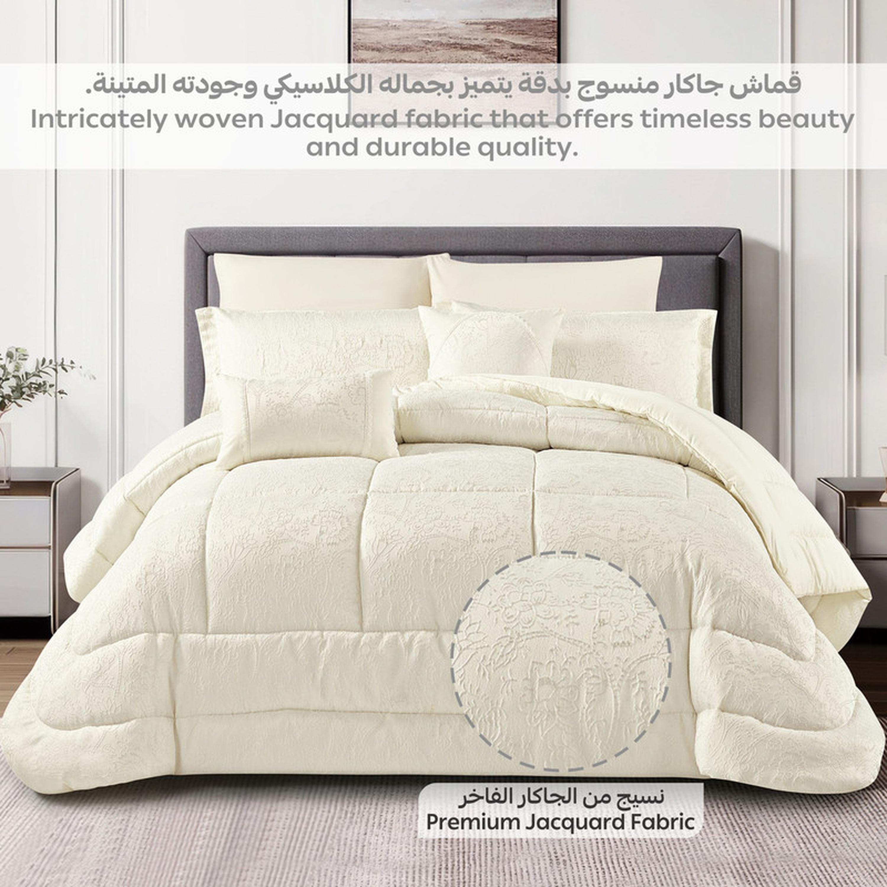 طقم لحاف بطبعات 8 قطع كينج من دونيتيلا - 260×240 سم-household-bedding-comfortersandbedspreads-comforters-image-89