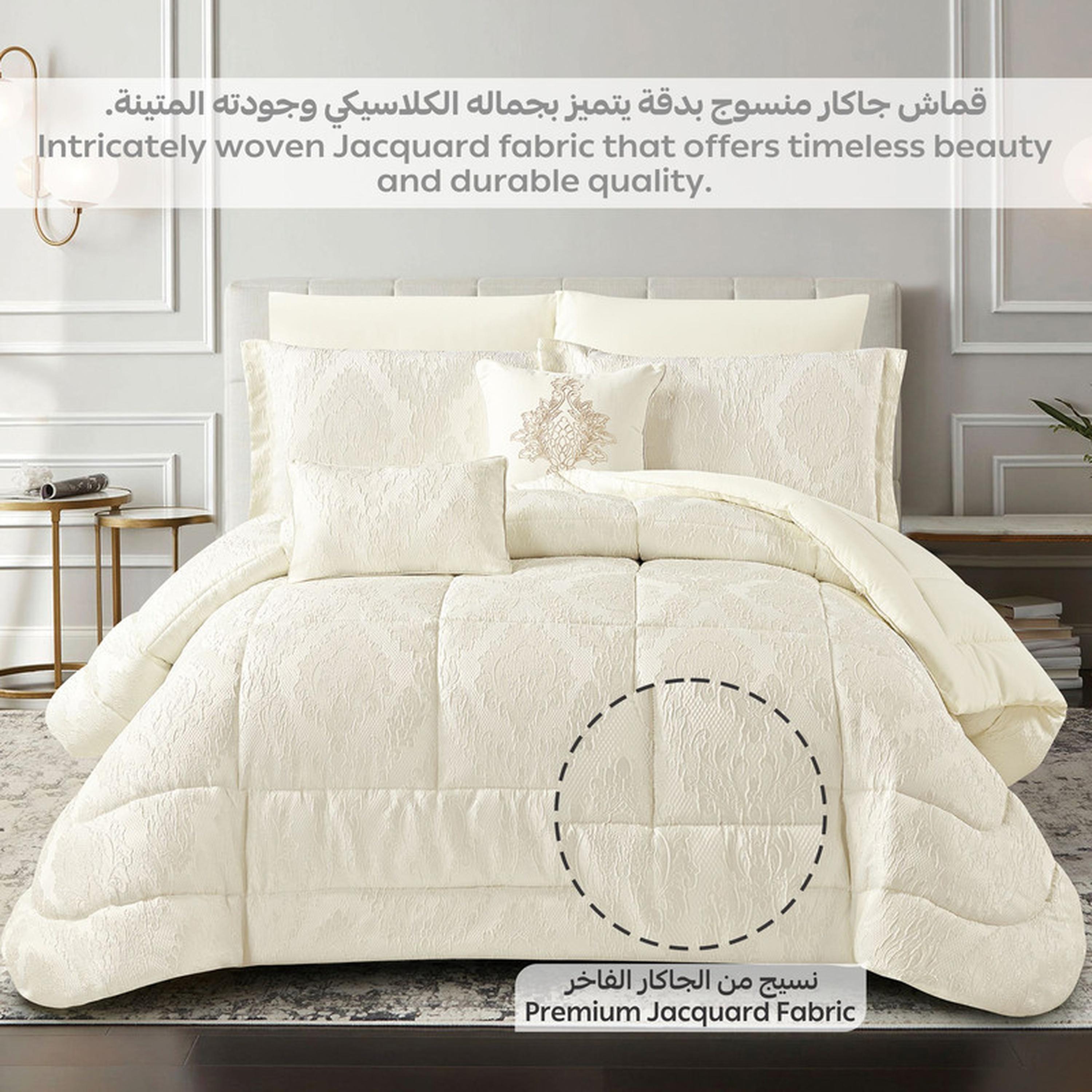 طقم لحاف بطبعات 8 قطع كينج من دونيتيلا - 260×240 سم-household-bedding-comfortersandbedspreads-comforters-image-103