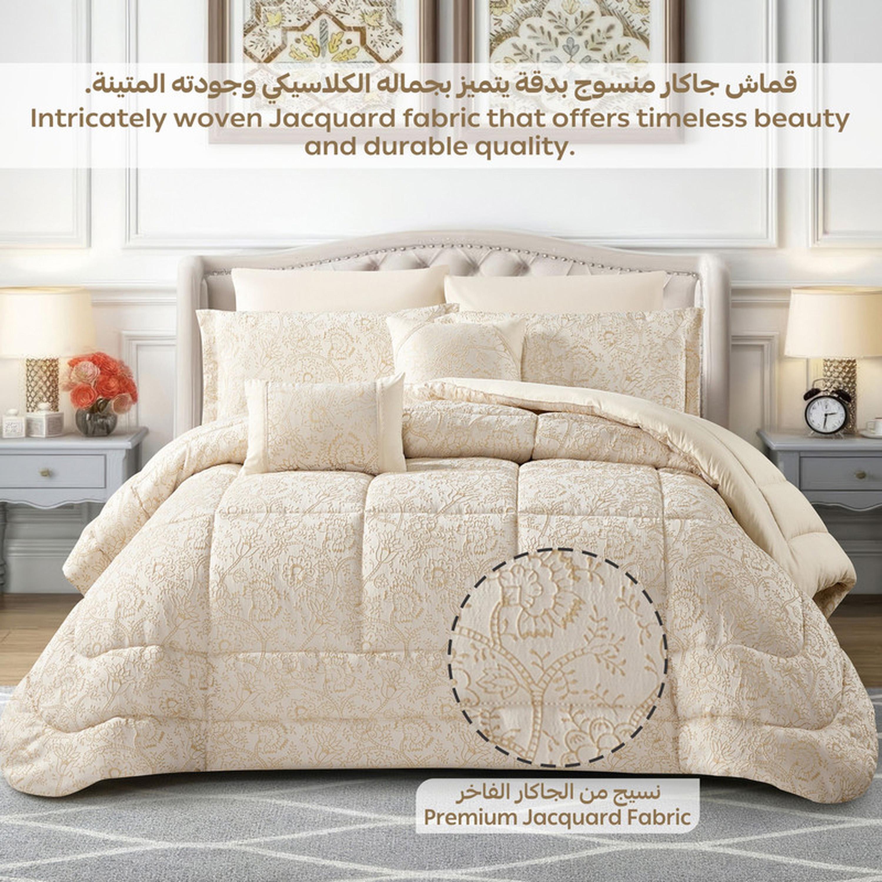 Printed 5-Piece Twin Comforter Set - 170x230 cms-household-bedding-comfortersandbedspreads-comforters-image-40
