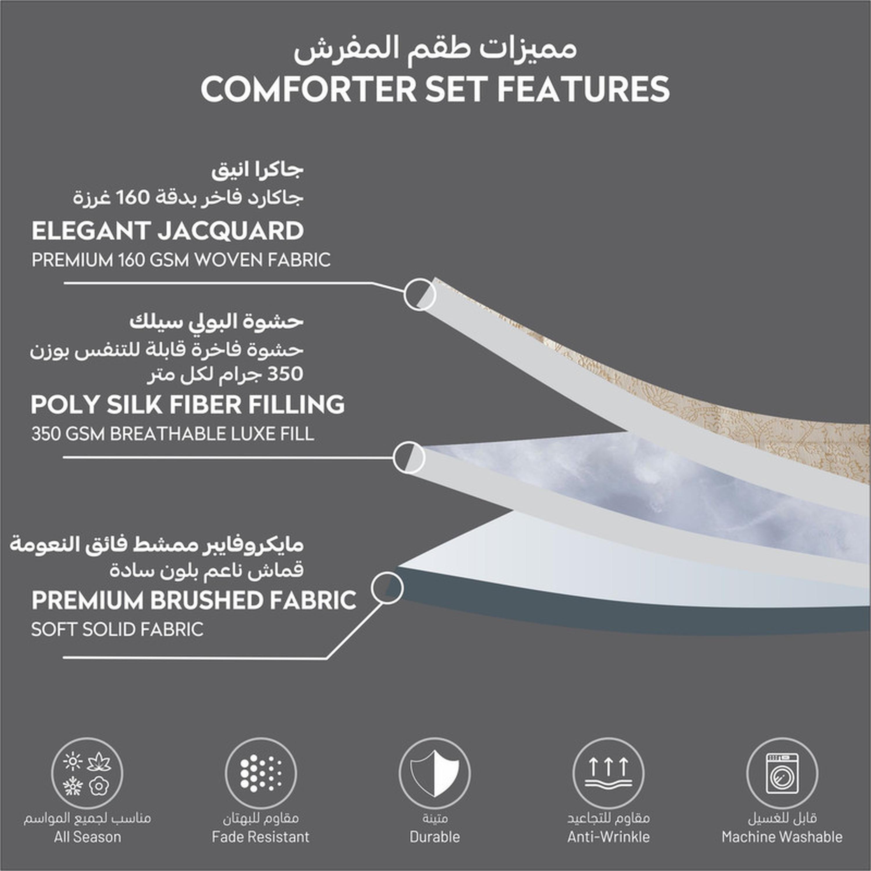 Printed 5-Piece Twin Comforter Set - 170x230 cms-household-bedding-comfortersandbedspreads-comforters-image-41