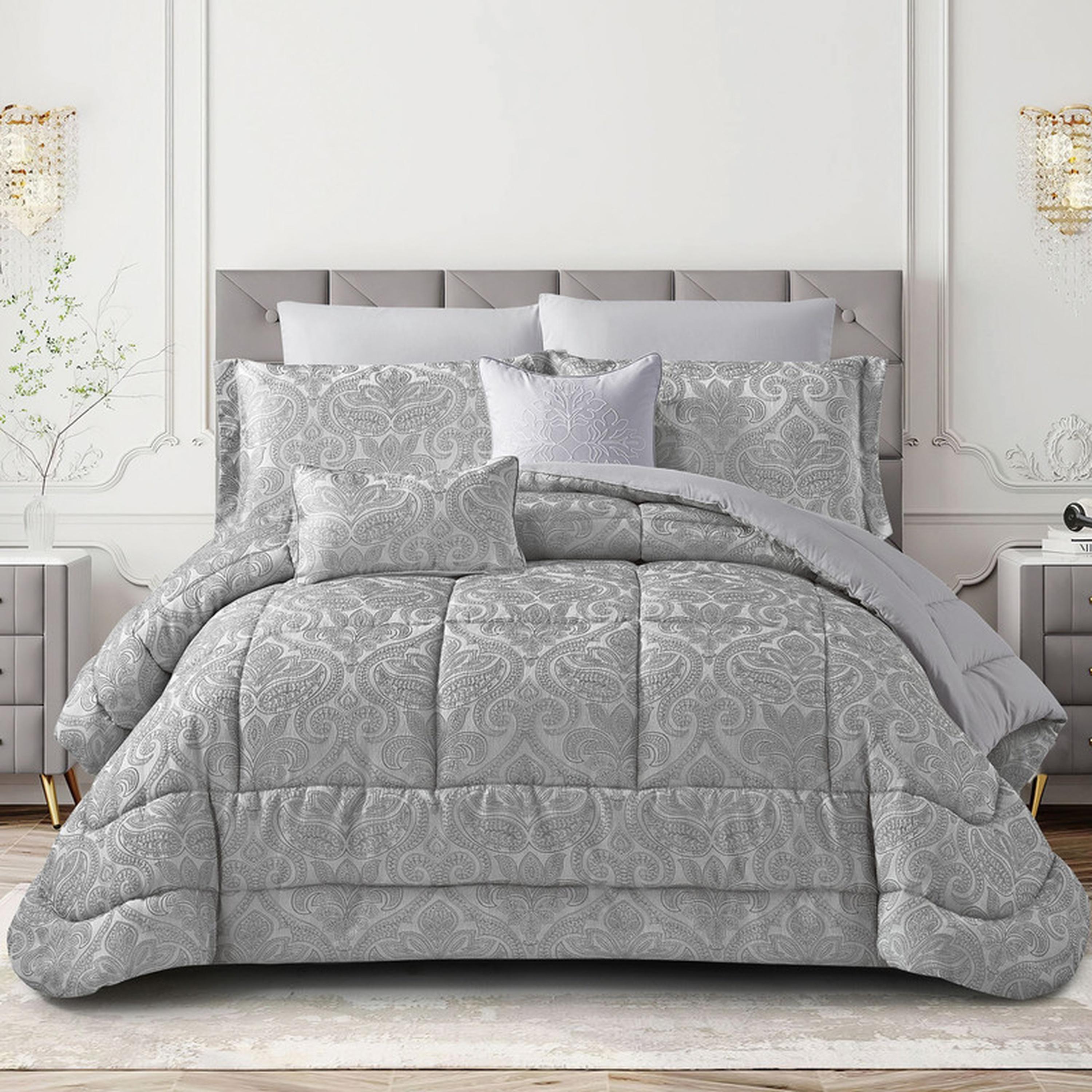 Printed 5-Piece Twin Comforter Set - 170x230 cms-household-bedding-comfortersandbedspreads-comforters-image-50
