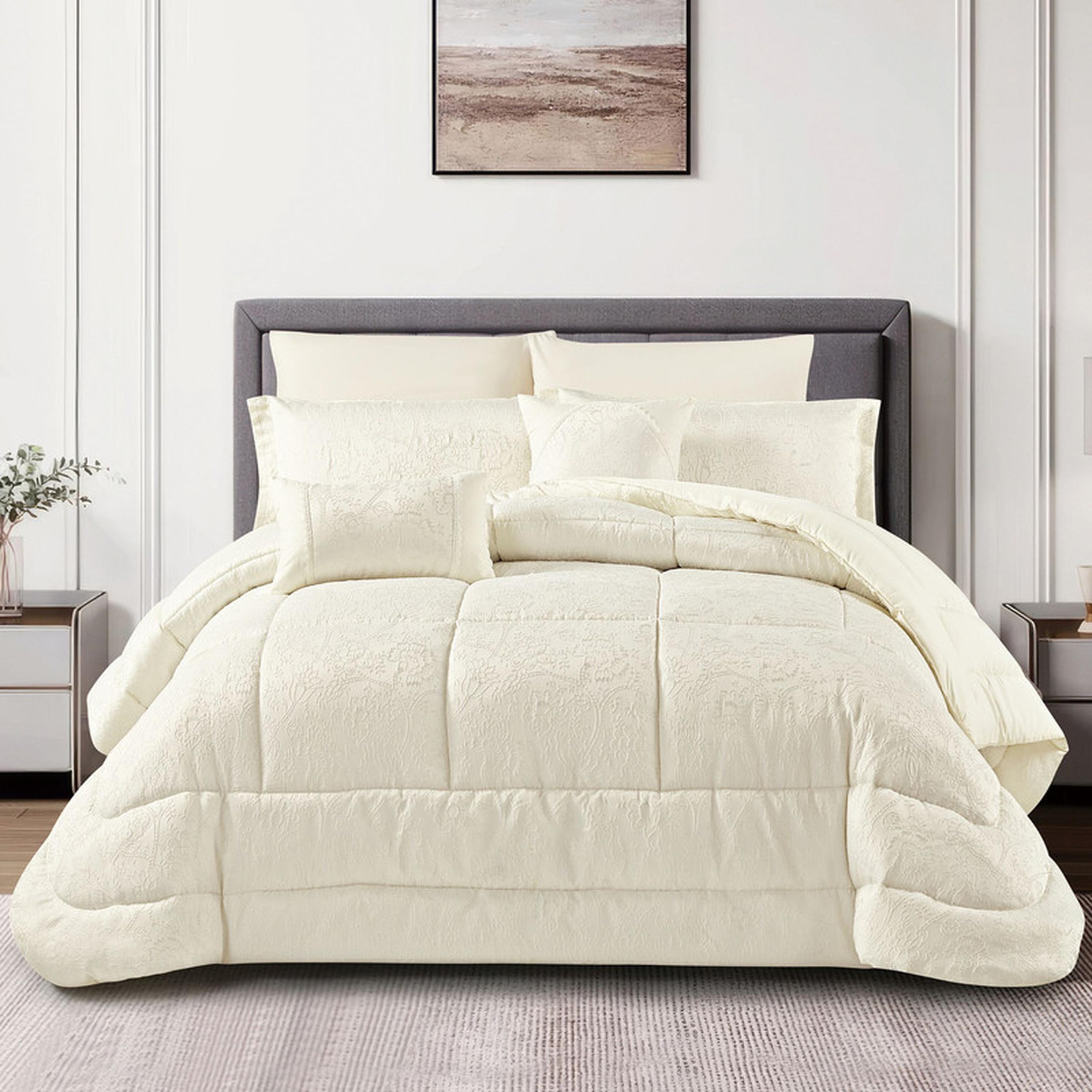 Printed 5-Piece Twin Comforter Set - 170x230 cms-household-bedding-comfortersandbedspreads-comforters-image-57