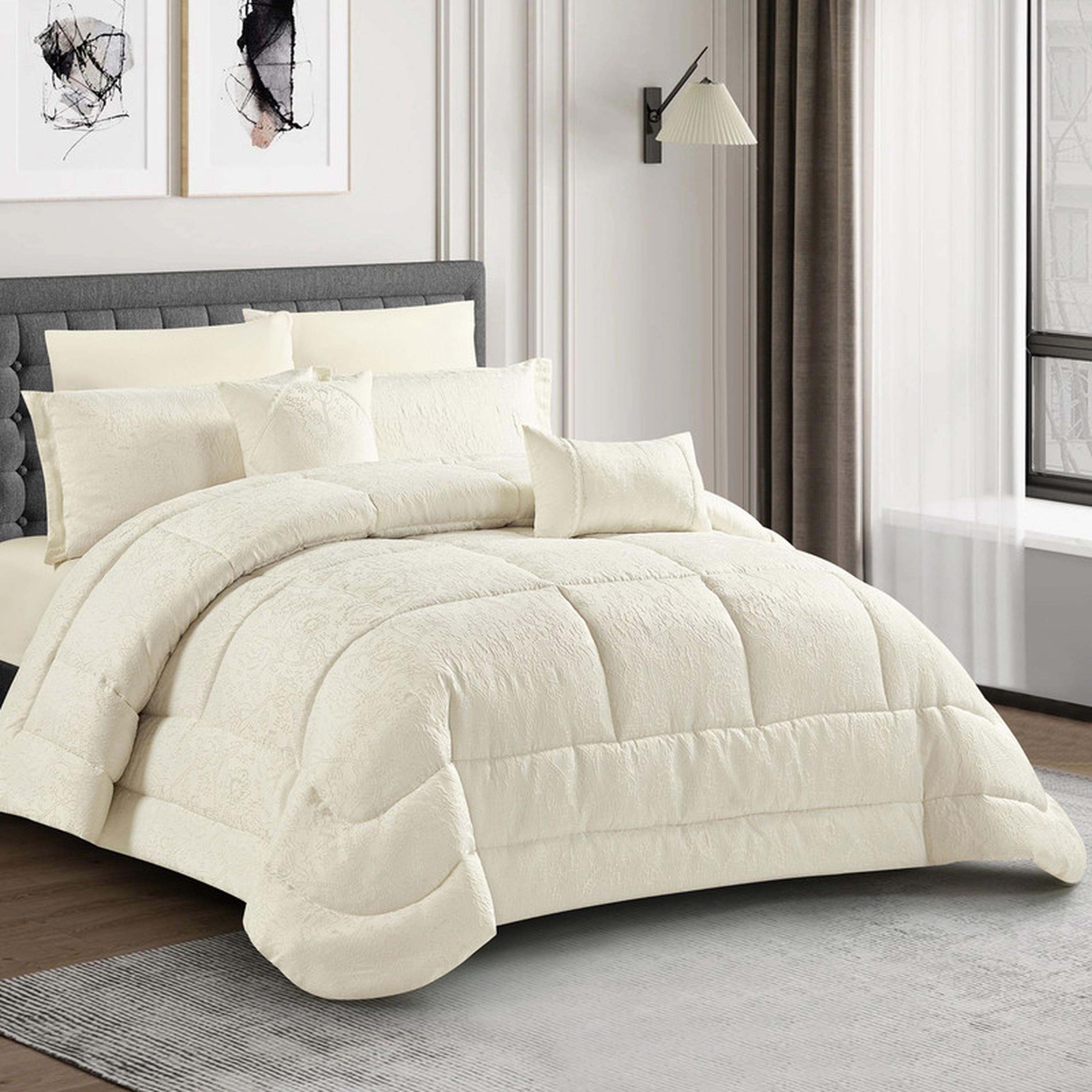 Printed 5-Piece Twin Comforter Set - 170x230 cms-household-bedding-comfortersandbedspreads-comforters-image-58