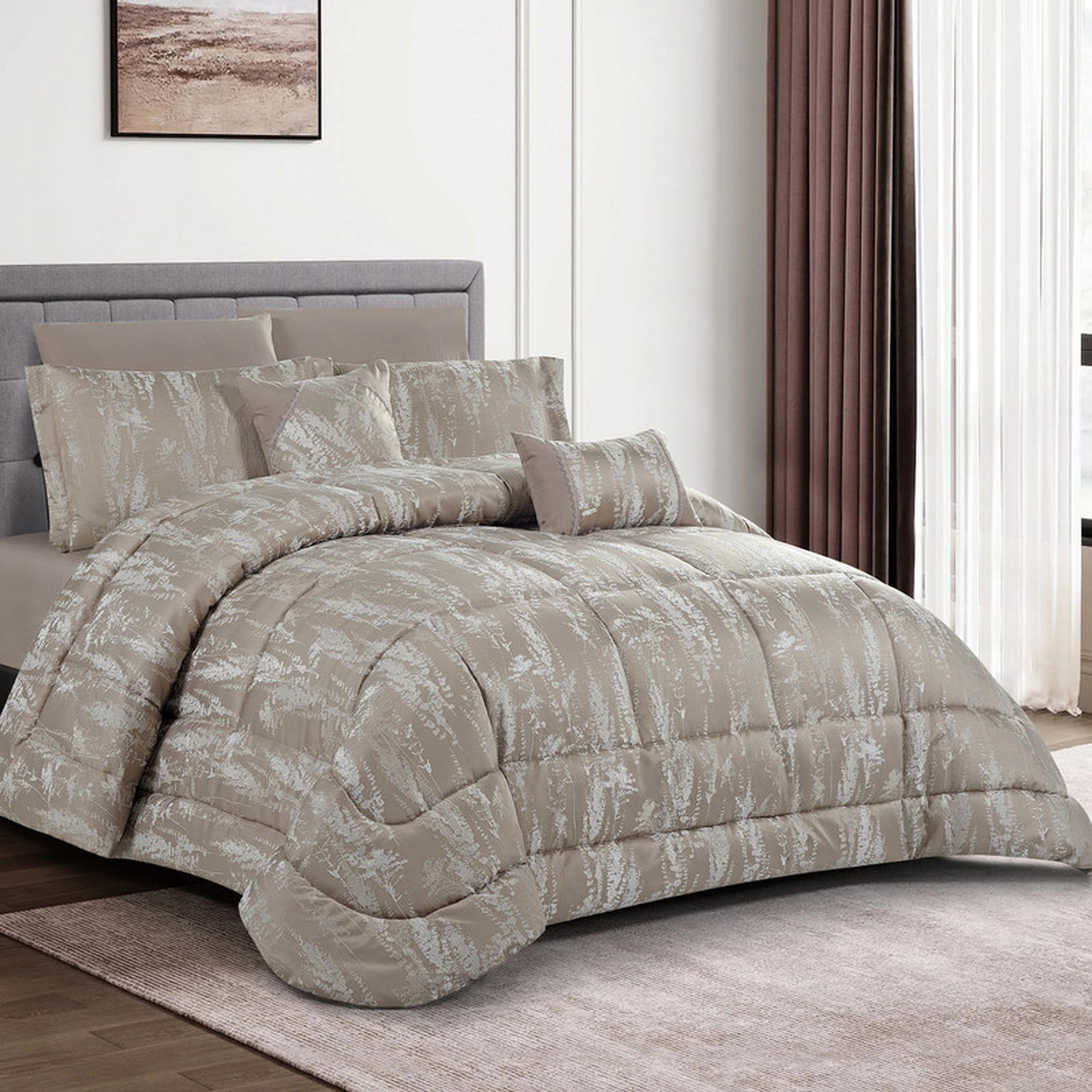Printed 5-Piece Twin Comforter Set - 170x230 cms-household-bedding-comfortersandbedspreads-comforters-image-65