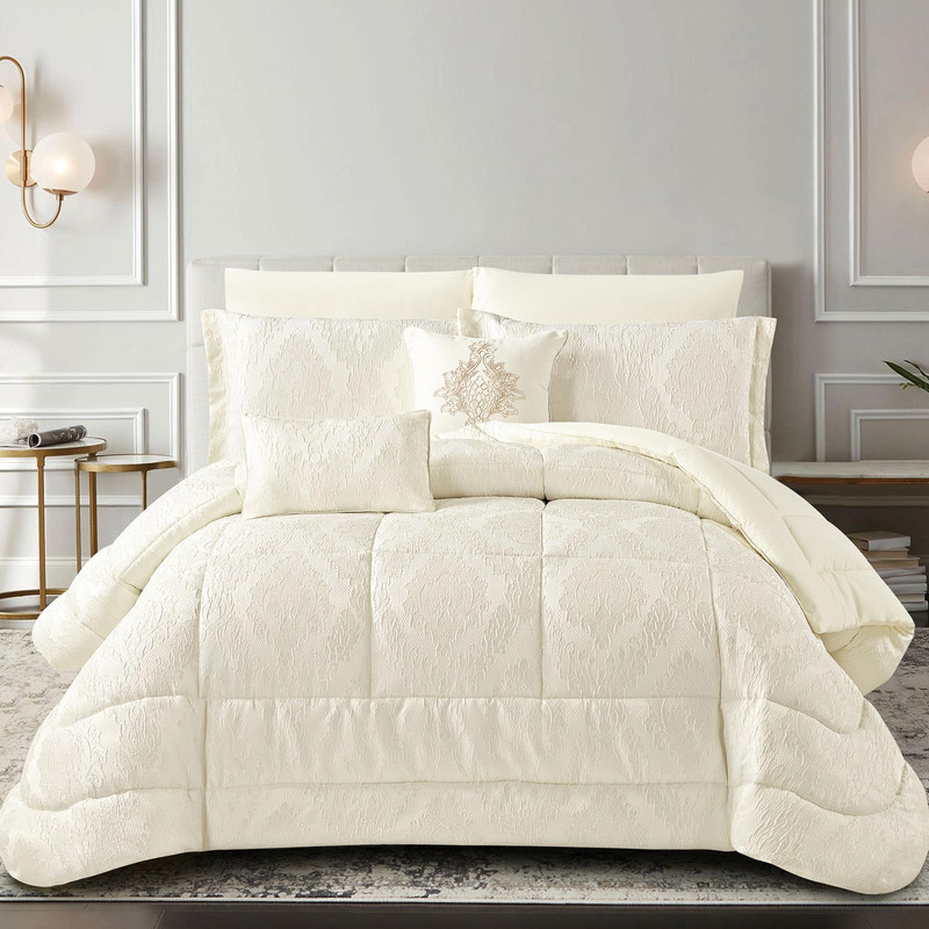 Printed 5-Piece Twin Comforter Set - 170x230 cms-household-bedding-comfortersandbedspreads-comforters-image-71