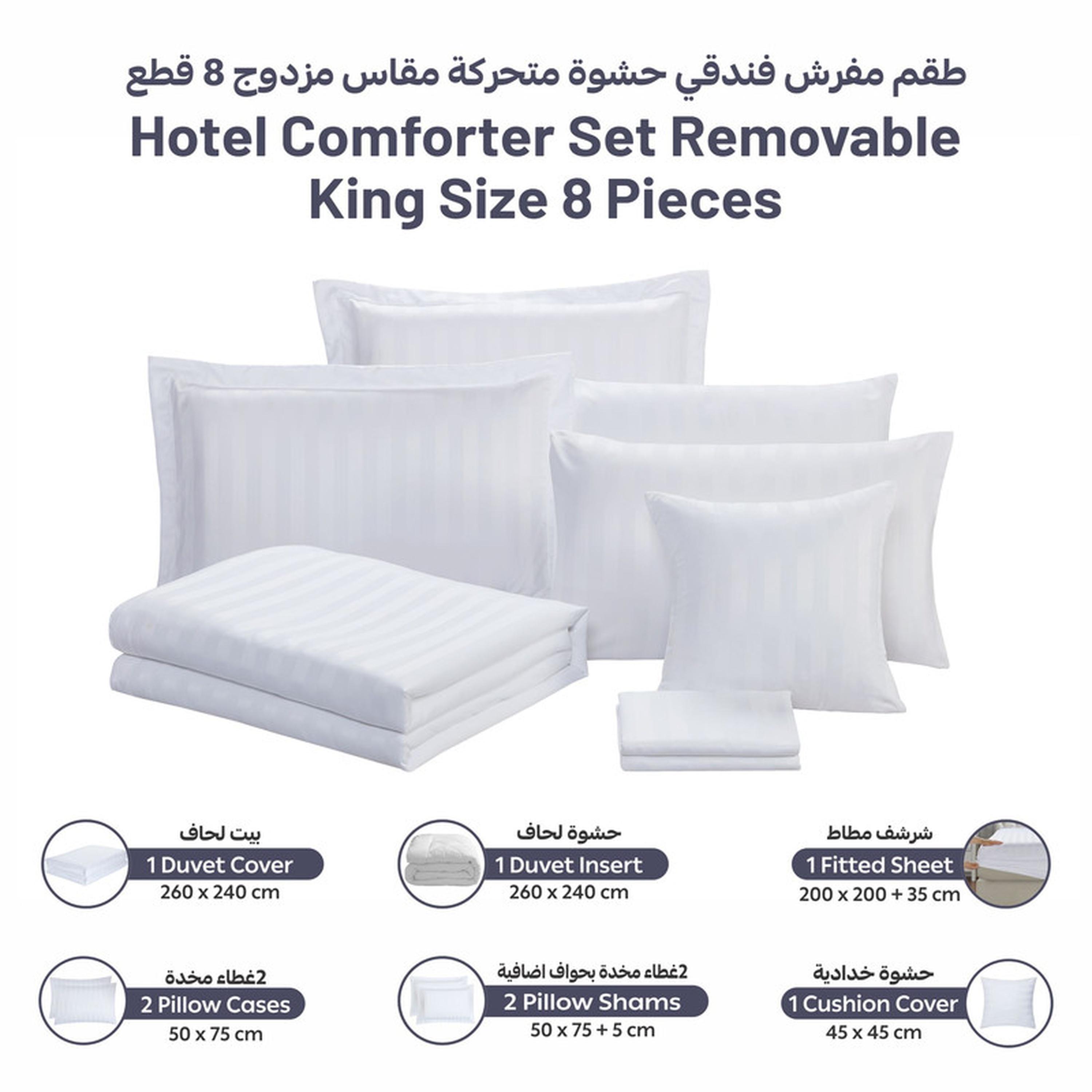 Striped 8-Piece King Comforter Set - 240x260 cms-household-bedding-comfortersandbedspreads-comforters-image-4
