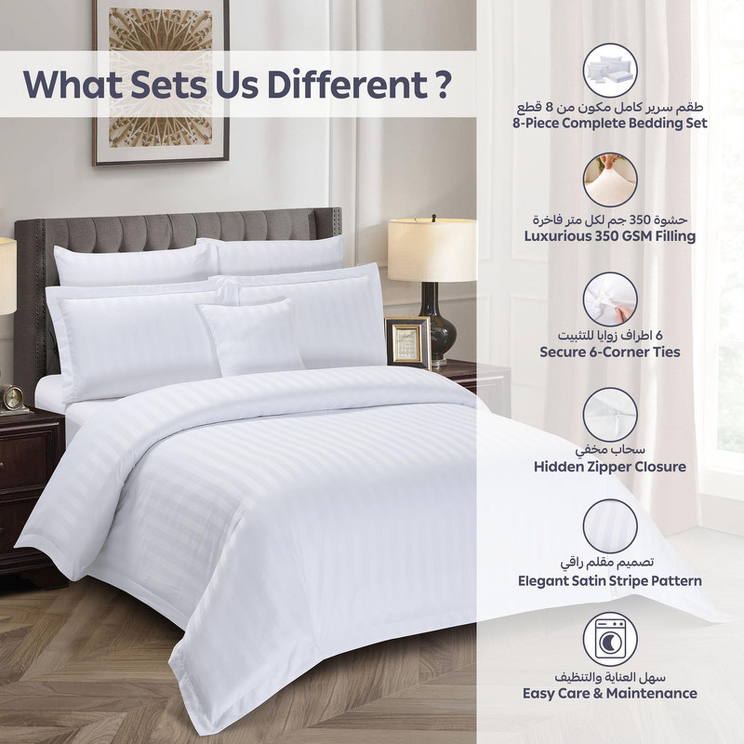 Striped 8-Piece King Comforter Set - 240x260 cms-household-bedding-comfortersandbedspreads-comforters-image-6