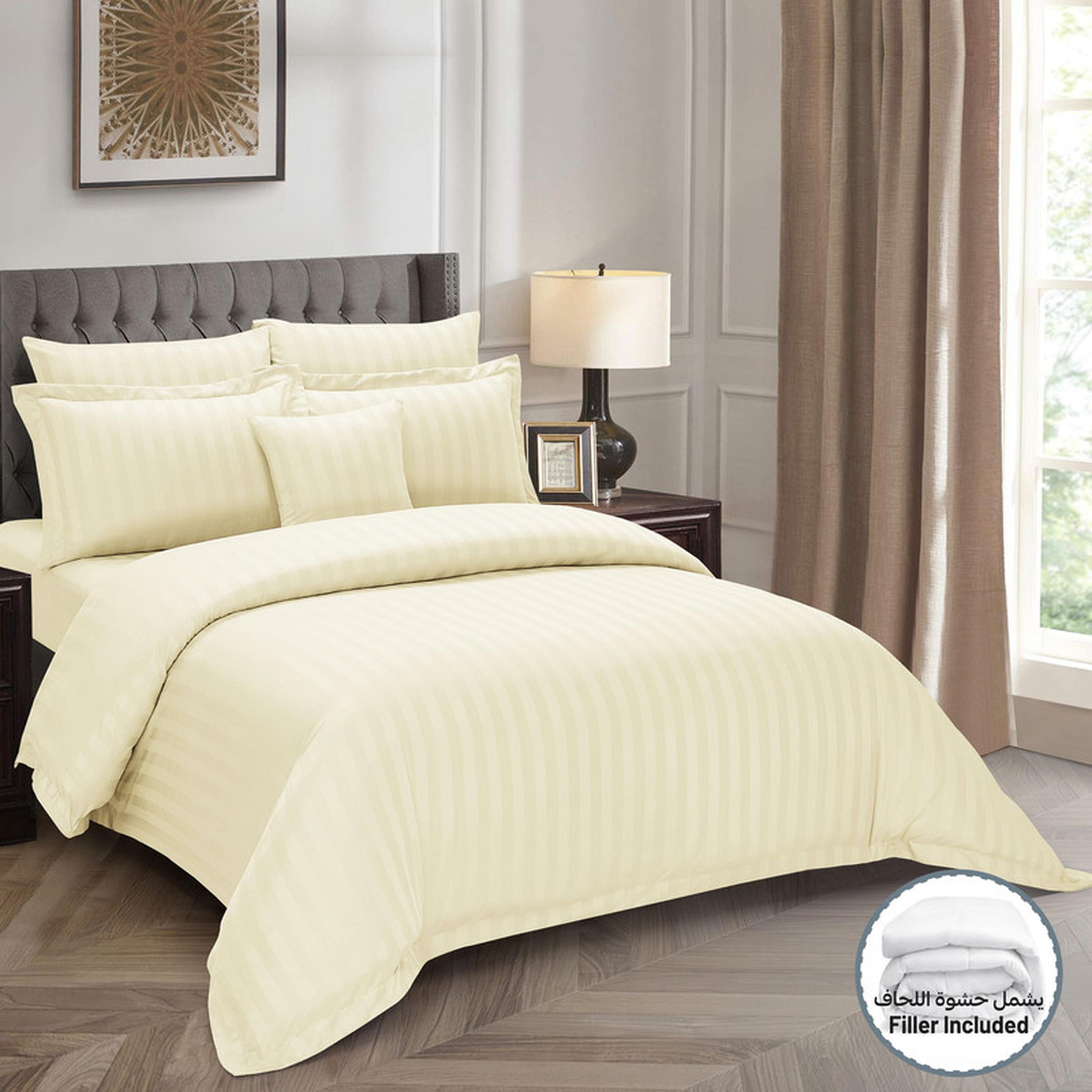 Striped 8-Piece King Comforter Set - 240x260 cms-household-bedding-comfortersandbedspreads-comforters-image-2