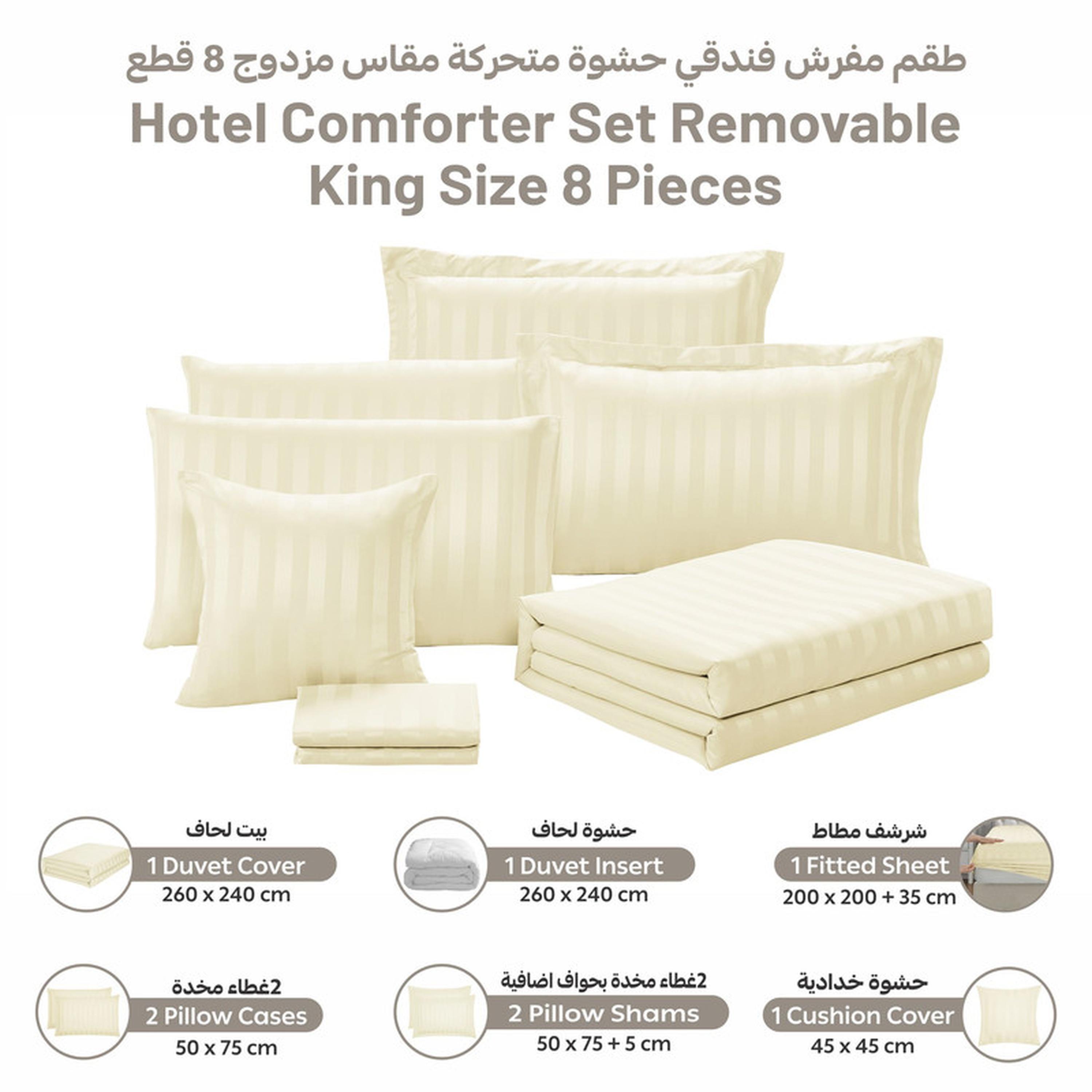 Striped 8-Piece King Comforter Set - 240x260 cms-household-bedding-comfortersandbedspreads-comforters-image-4