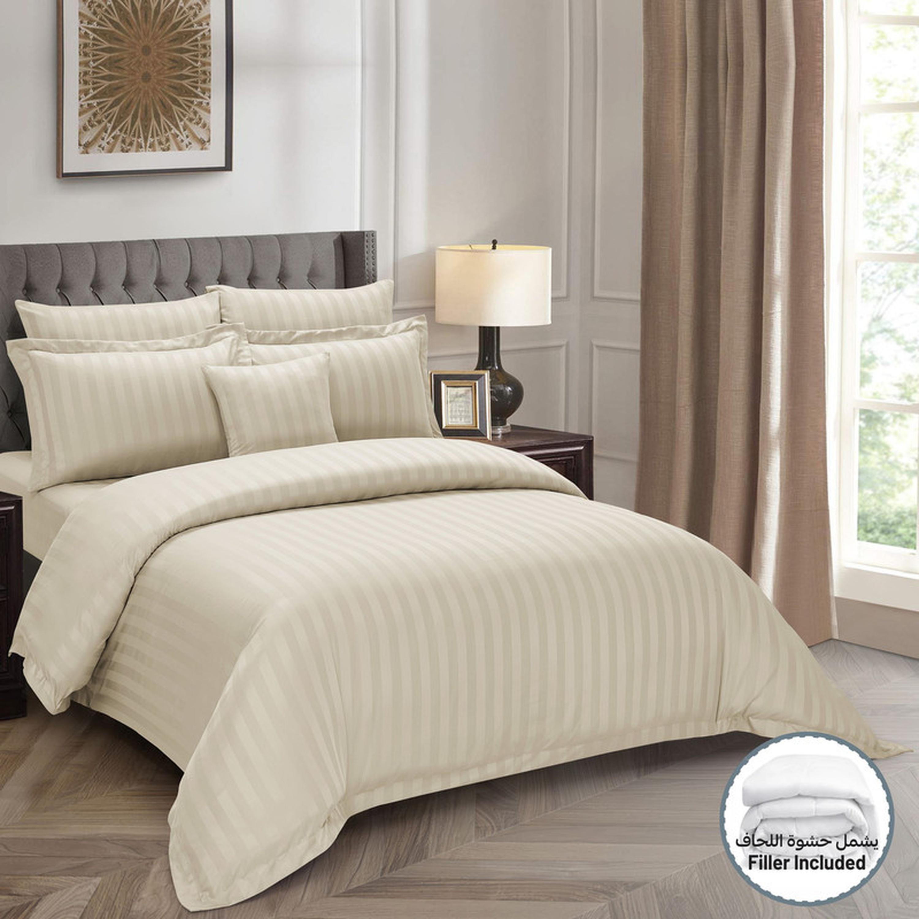 Striped 8-Piece King Comforter Set - 240x260 cms-household-bedding-comfortersandbedspreads-comforters-image-2