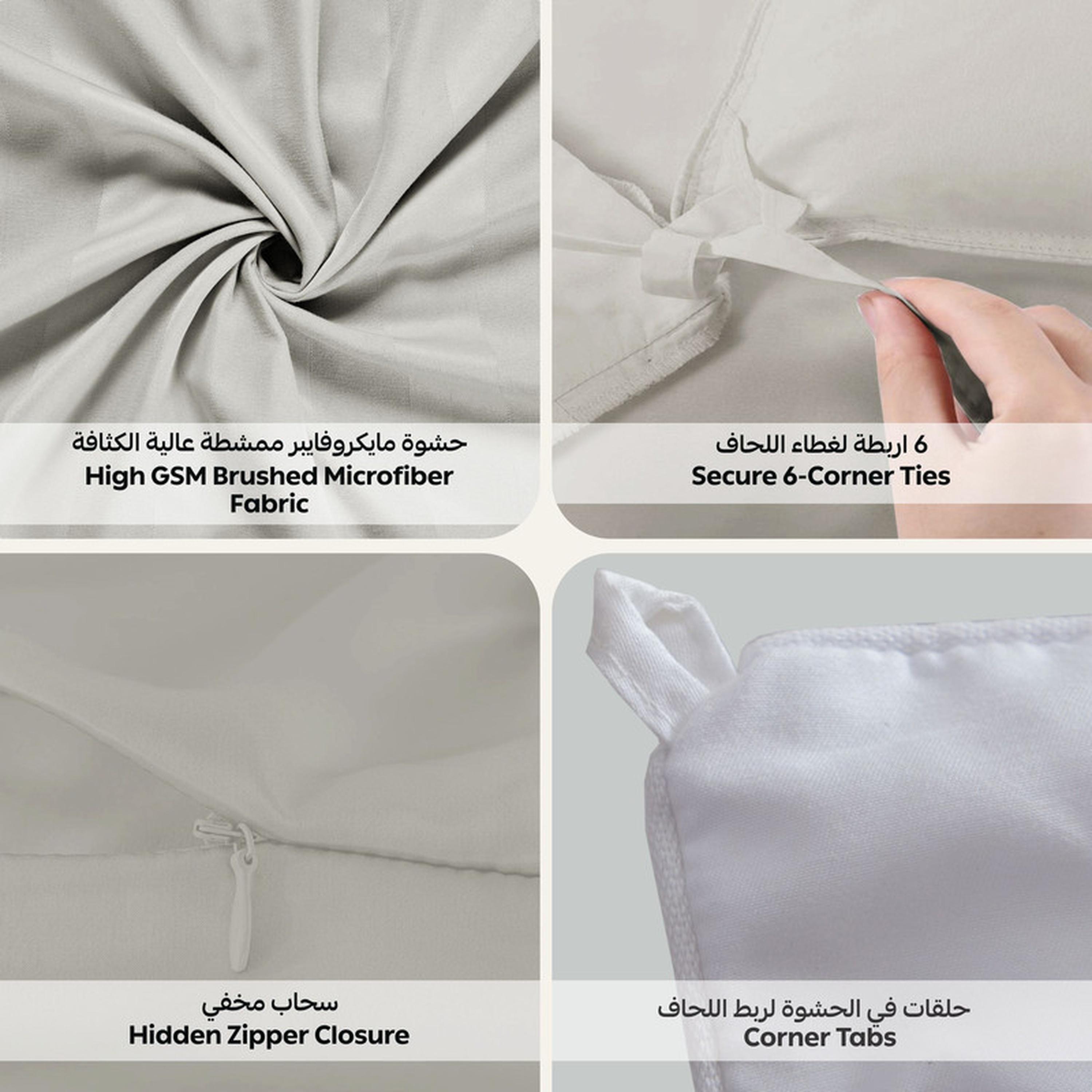 Striped 5-Piece Single Comforter Set with Removable Filler - 170x230 cm-household-bedding-comfortersandbedspreads-comforters-image-5