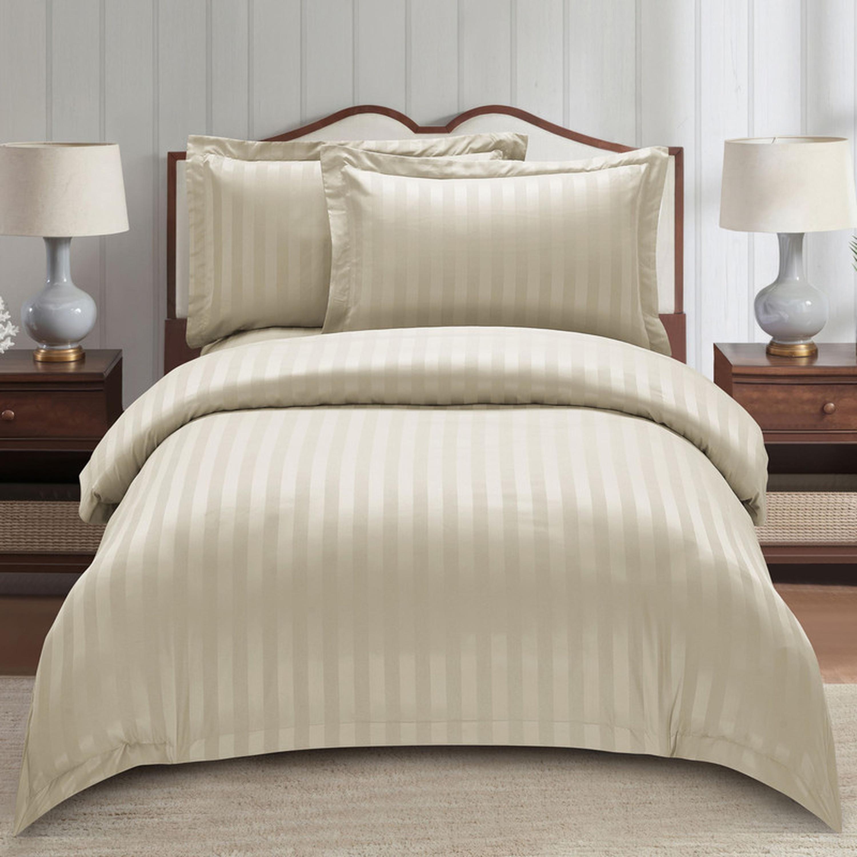 Striped 5-Piece Single Comforter Set with Removable Filler - 170x230 cm-household-bedding-comfortersandbedspreads-comforters-image-1