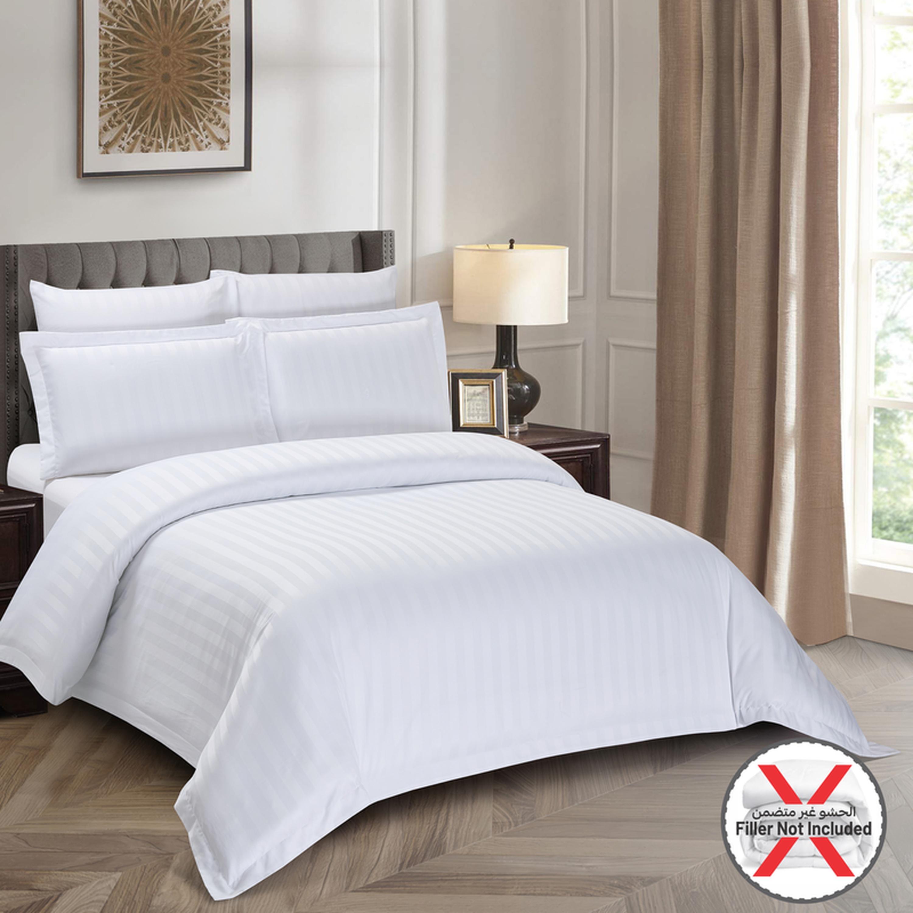 طقم غطاء لحاف كينج مخطط 6 قطع من دونتيلا - 240x260 سم-household-bedding-duvetandcovers-duvetcovers-image-2