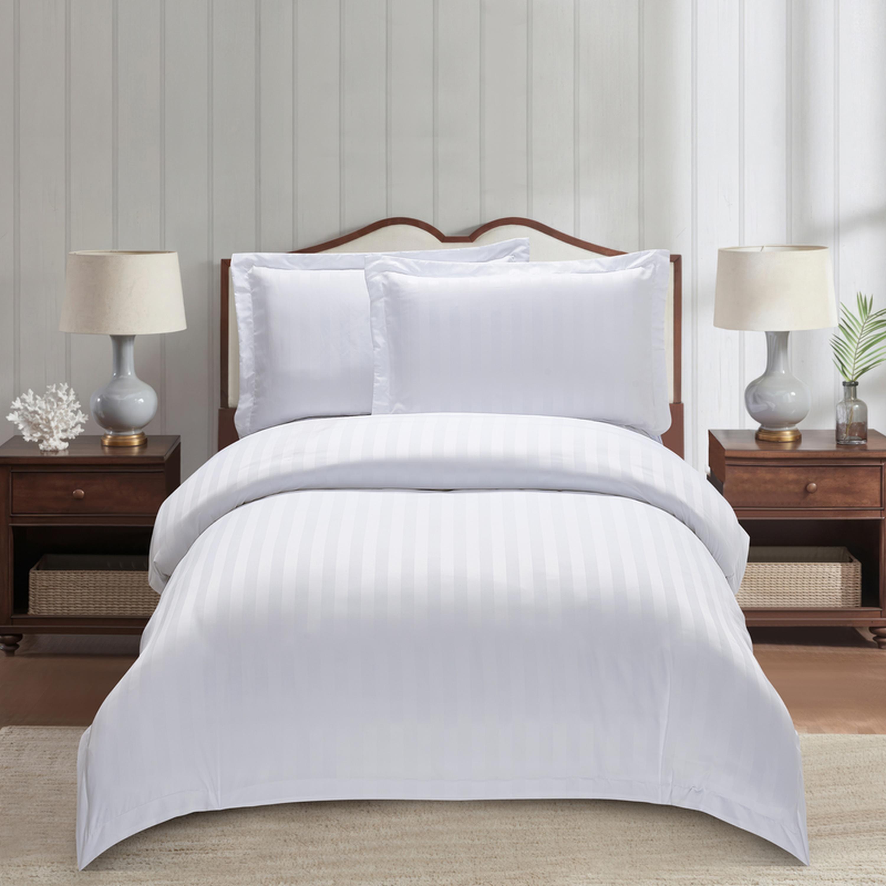 طقم غطاء لحاف مفرد مقلم 4 قطع من دونتيلا - 170x230 سم-household-bedding-duvetandcovers-duvetcovers-image-1