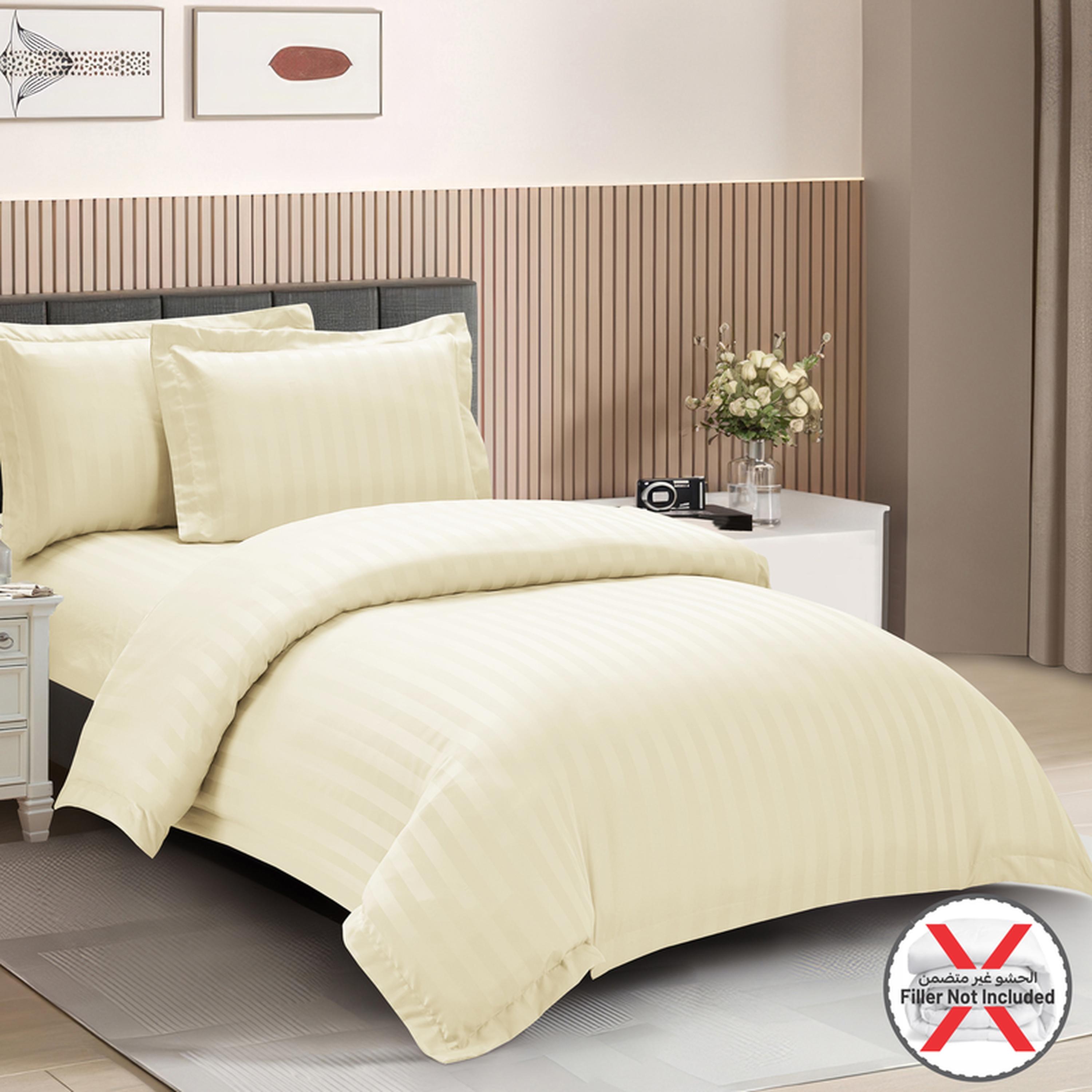 طقم غطاء لحاف مفرد مقلم 4 قطع من دونتيلا - 170x230 سم-household-bedding-duvetandcovers-duvetcovers-image-23
