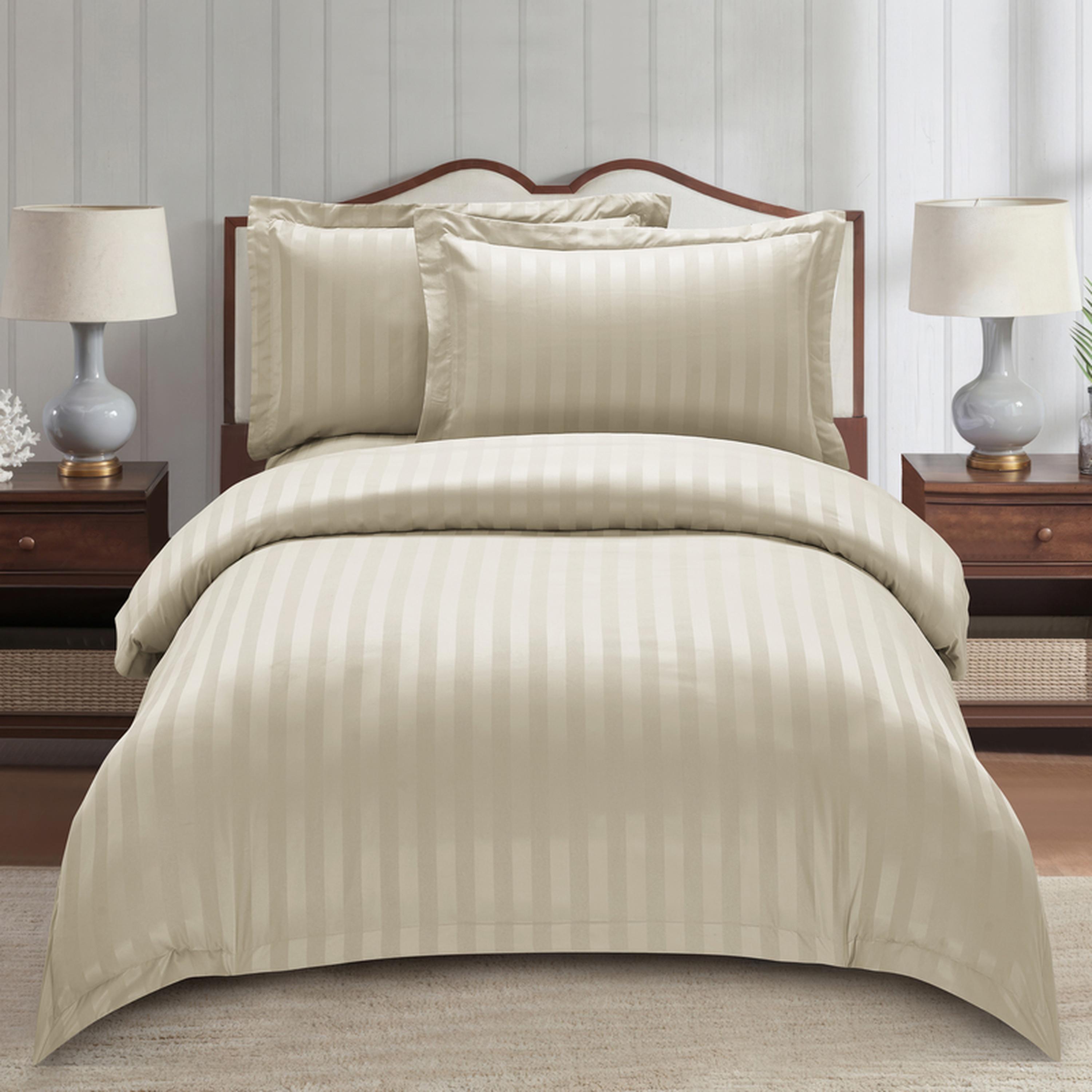 طقم غطاء لحاف مفرد مقلم 4 قطع من دونتيلا - 170x230 سم-household-bedding-duvetandcovers-duvetcovers-image-36